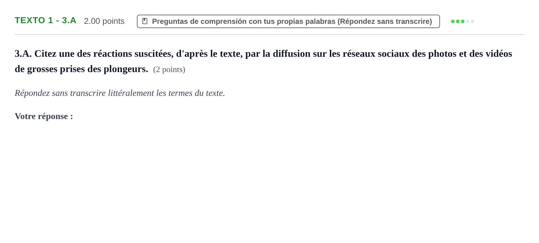 Enunciado: Ejercicio Texto 1 - 3.A · Francés PAU Asturias Ordinaria 2021