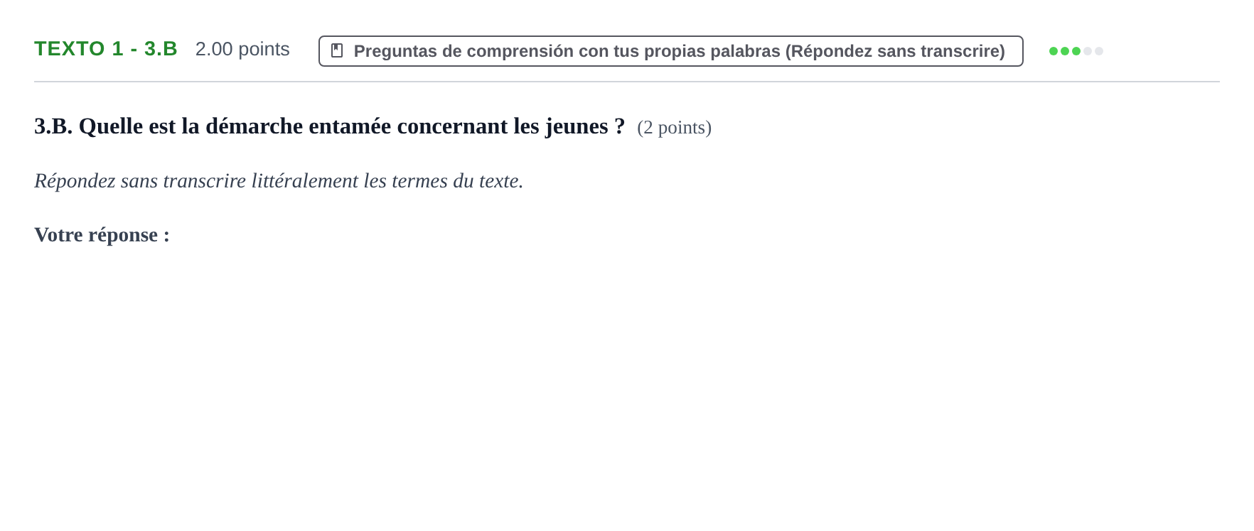 Enunciado: Ejercicio Texto 1 - 3.B · Francés PAU Asturias Ordinaria 2021