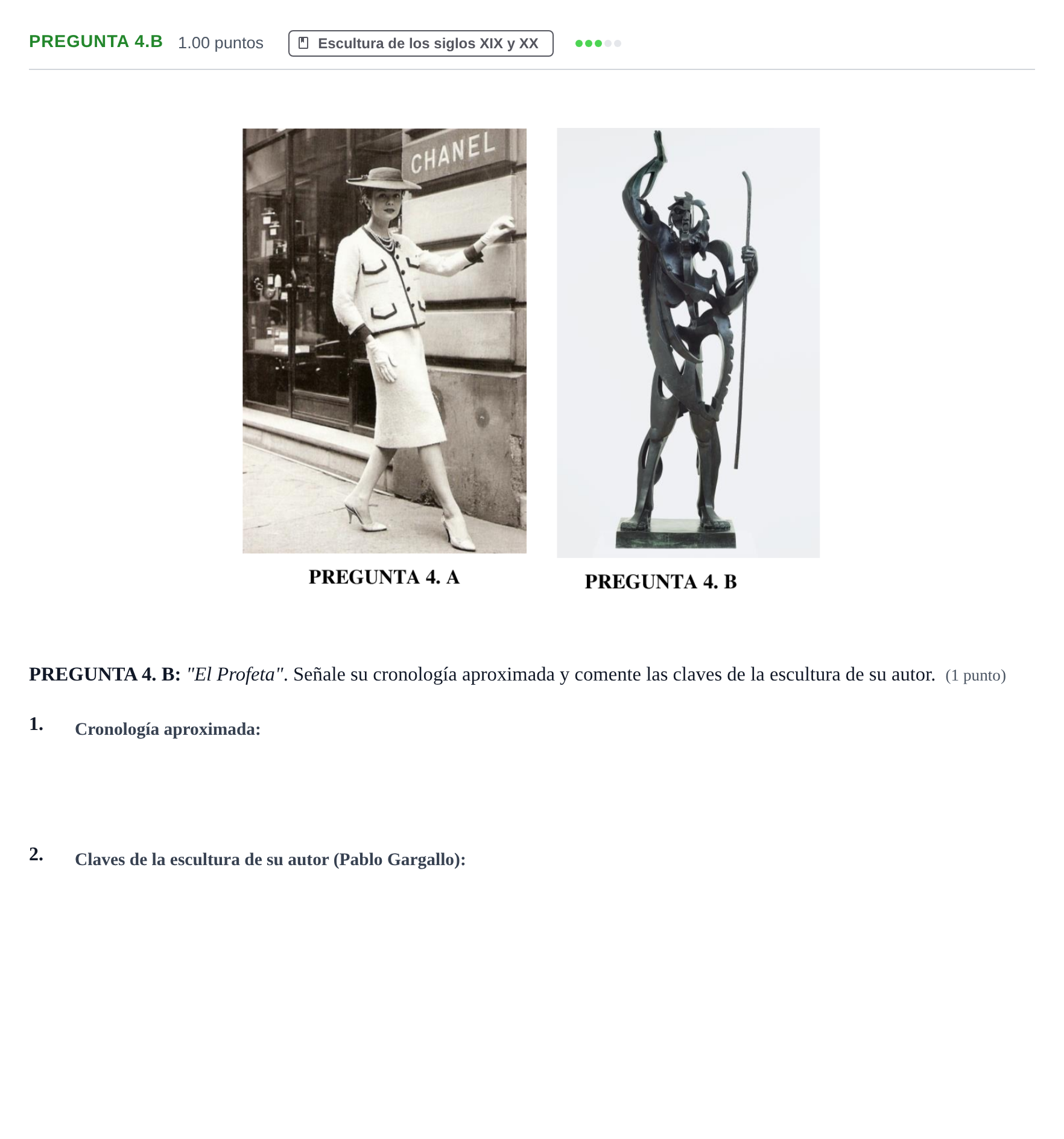 Enunciado: Pregunta 4.B · Fundamentos Artísticos PAU Asturias Ordinaria 2021