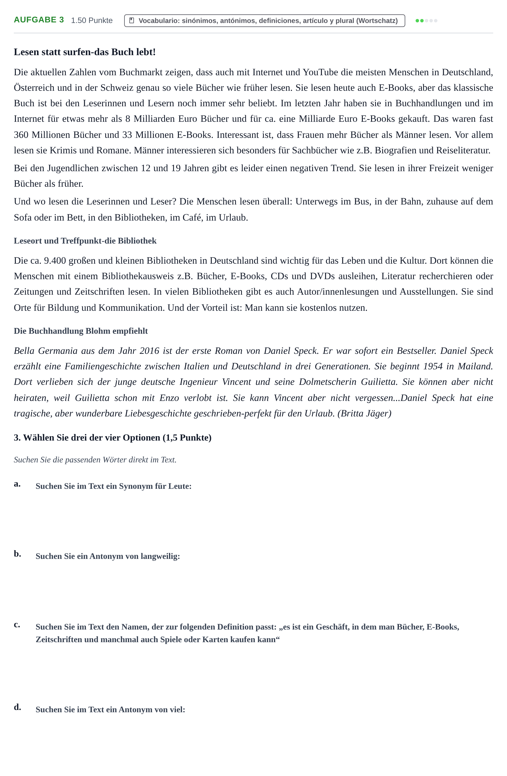 Enunciado: Problema 3 · Alemán PAU Baleares Ordinaria 2026