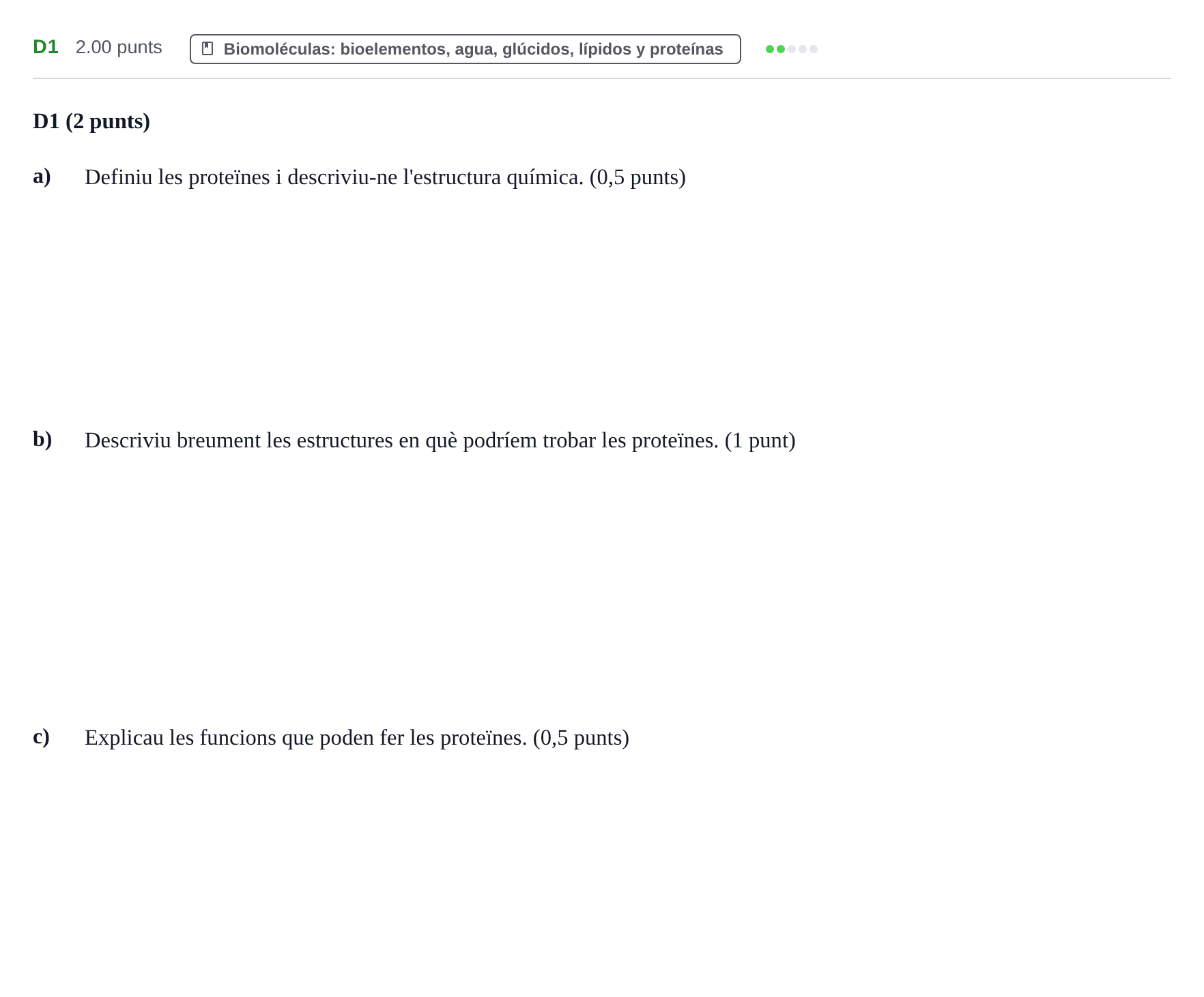 Enunciado: Ejercicio D1 · Ciencias Generales PAU Baleares Ordinaria 2026