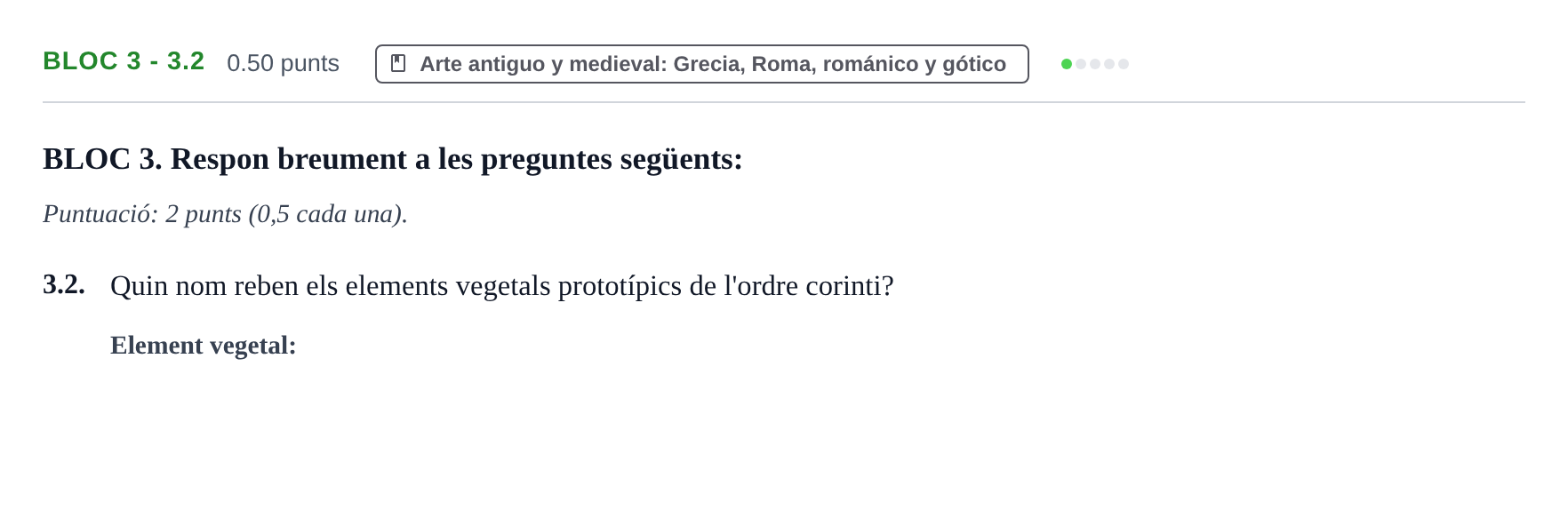 Enunciado: Ejercicio BLOC 3 - 3.2 · Fundamentos Artísticos PAU Baleares Ordinaria 2026