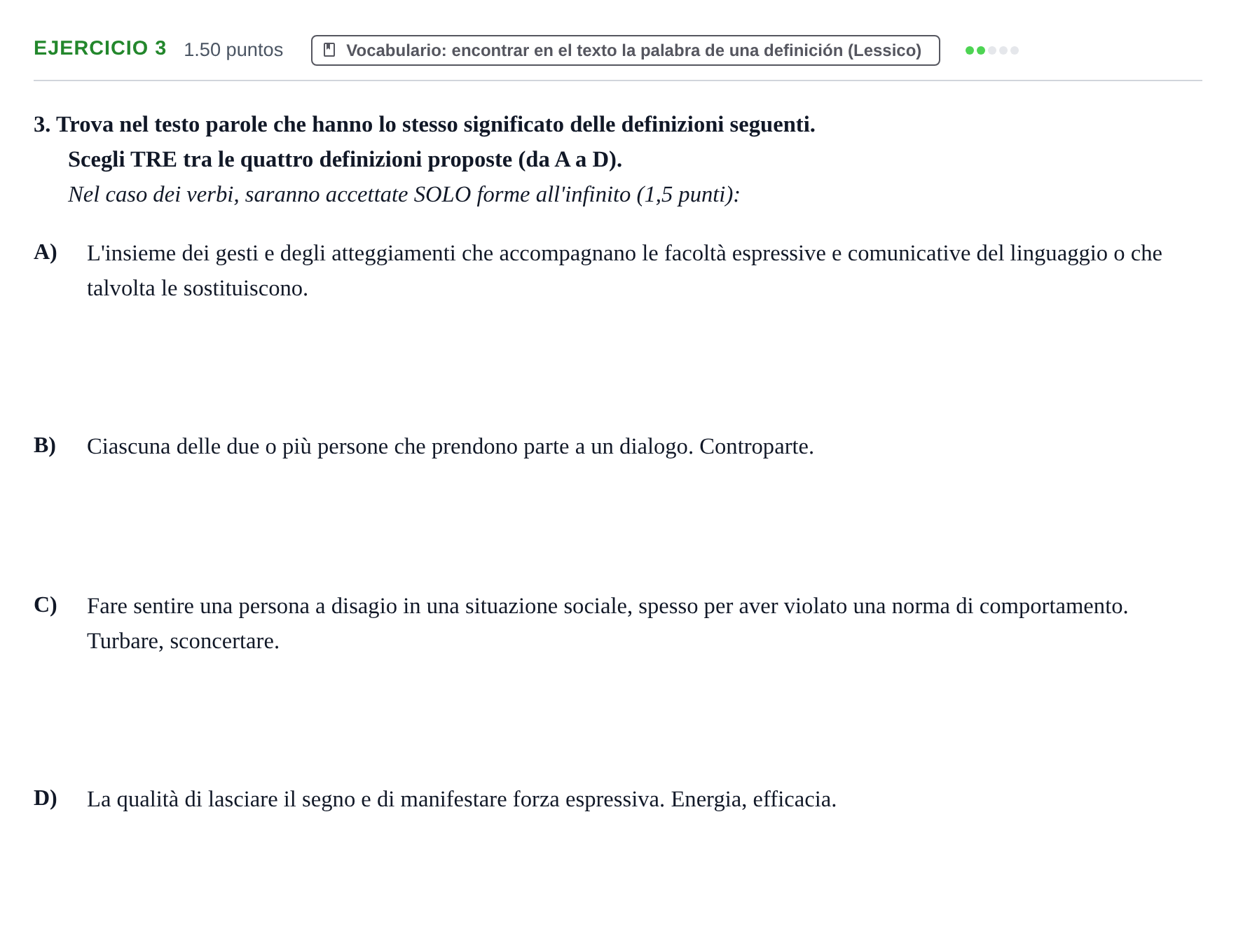 Enunciado: Problema 3 · Italiano PAU Baleares Extraordinaria 2026