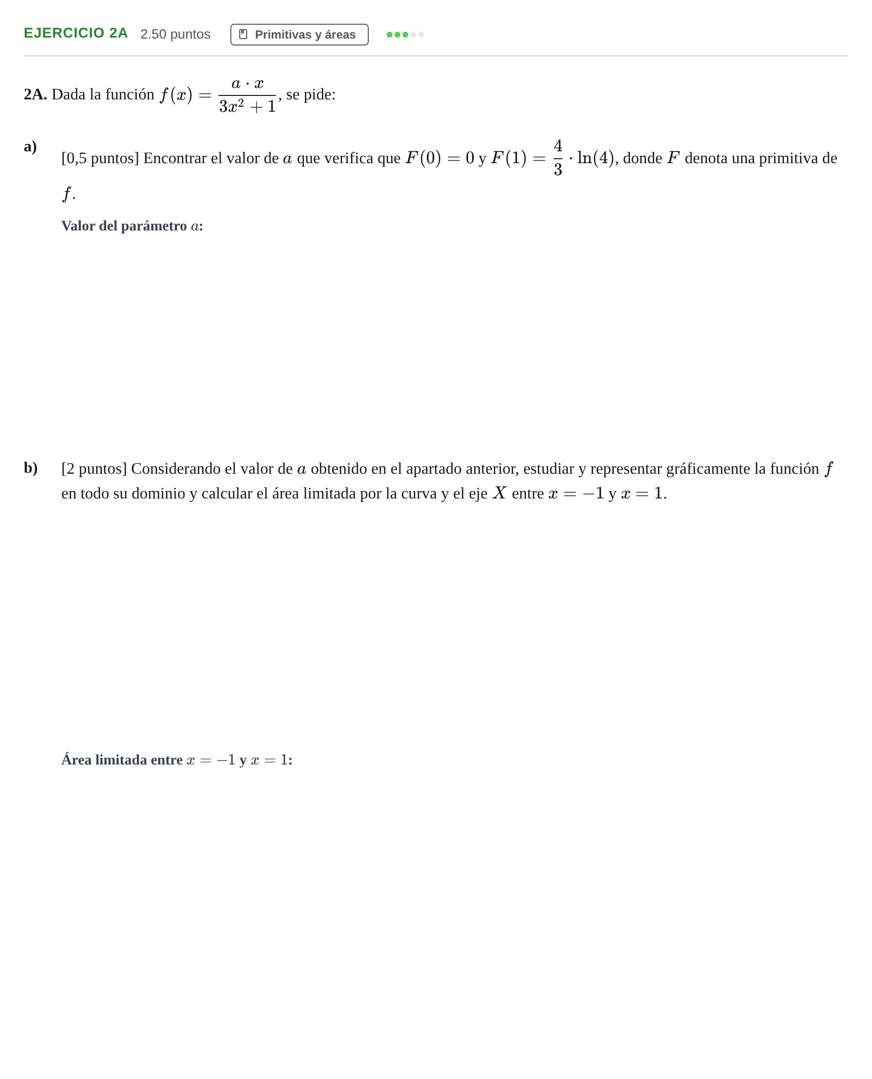 Enunciado: Ejercicio 2A · Matemáticas aplicadas a las Ciencias Sociales II PAU Asturias Ordinaria 2021