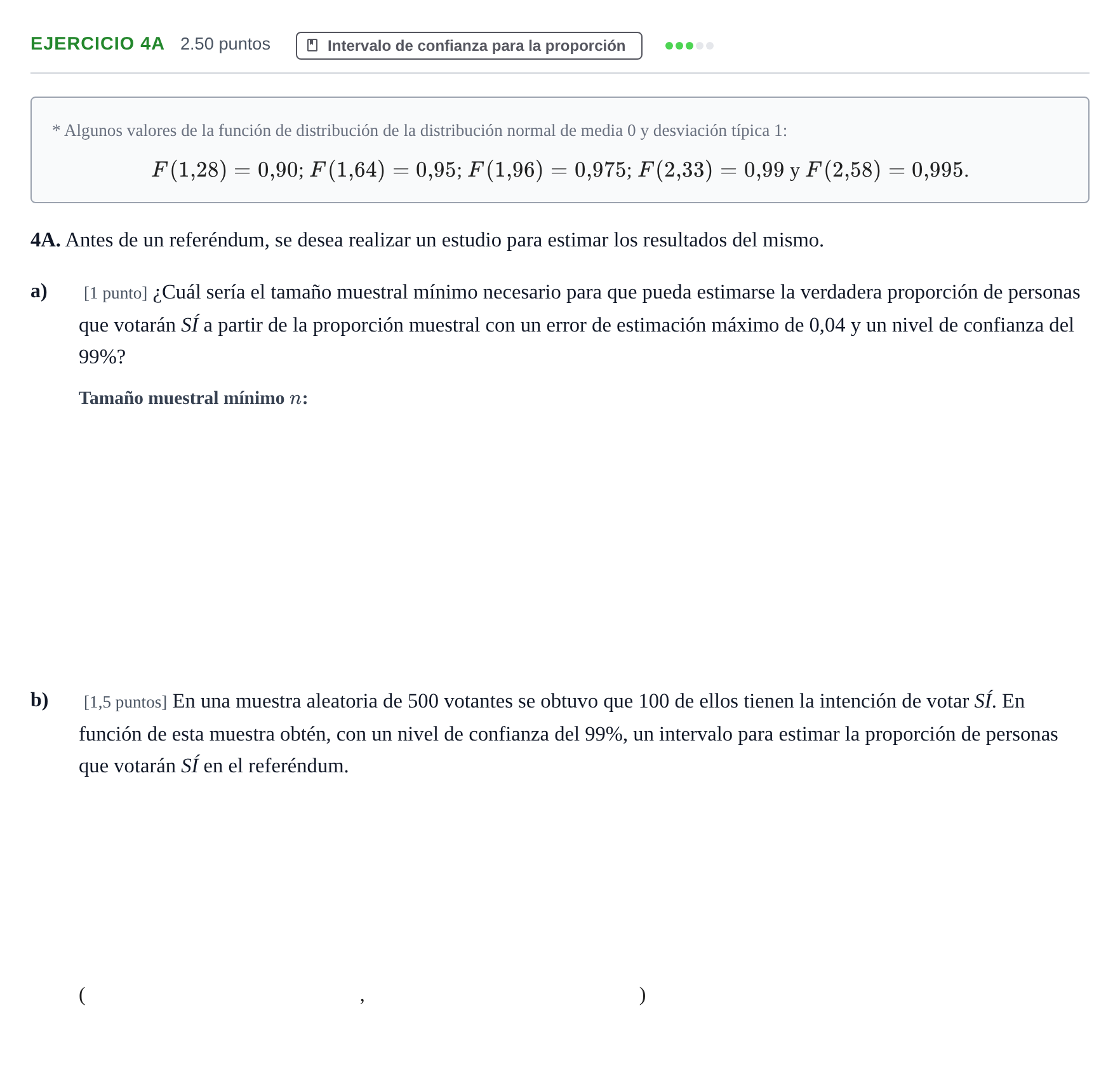 Enunciado: Ejercicio 4A · Matemáticas aplicadas a las Ciencias Sociales II PAU Asturias Ordinaria 2021