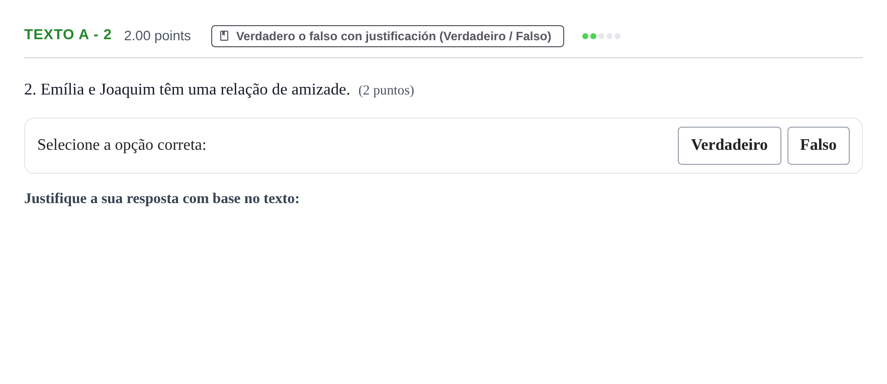 Enunciado: Ejercicio Texto A - 2 · Portugués PAU Asturias Ordinaria 2021