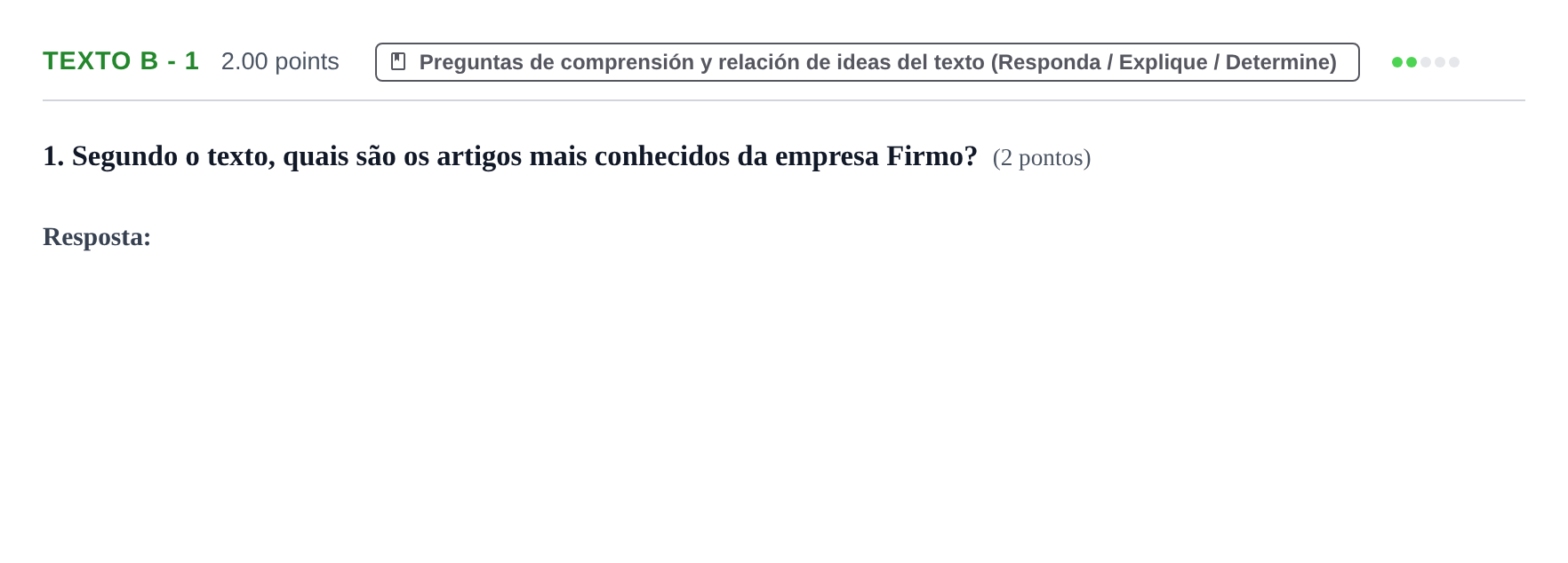Enunciado: Ejercicio Texto B - 1 · Portugués PAU Asturias Ordinaria 2021