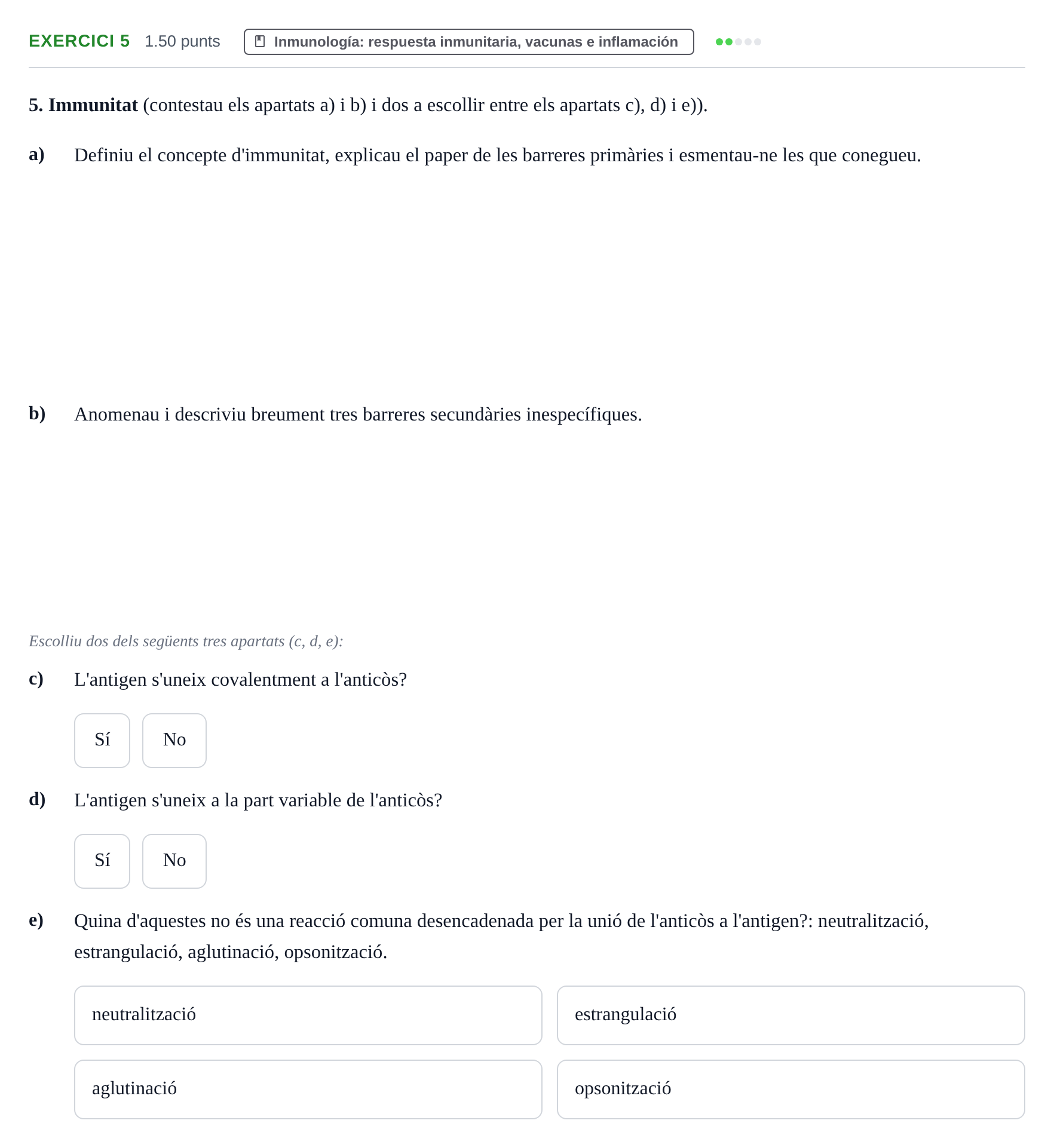 Enunciado: Problema 5 · Biología PAU Baleares Ordinaria 2025