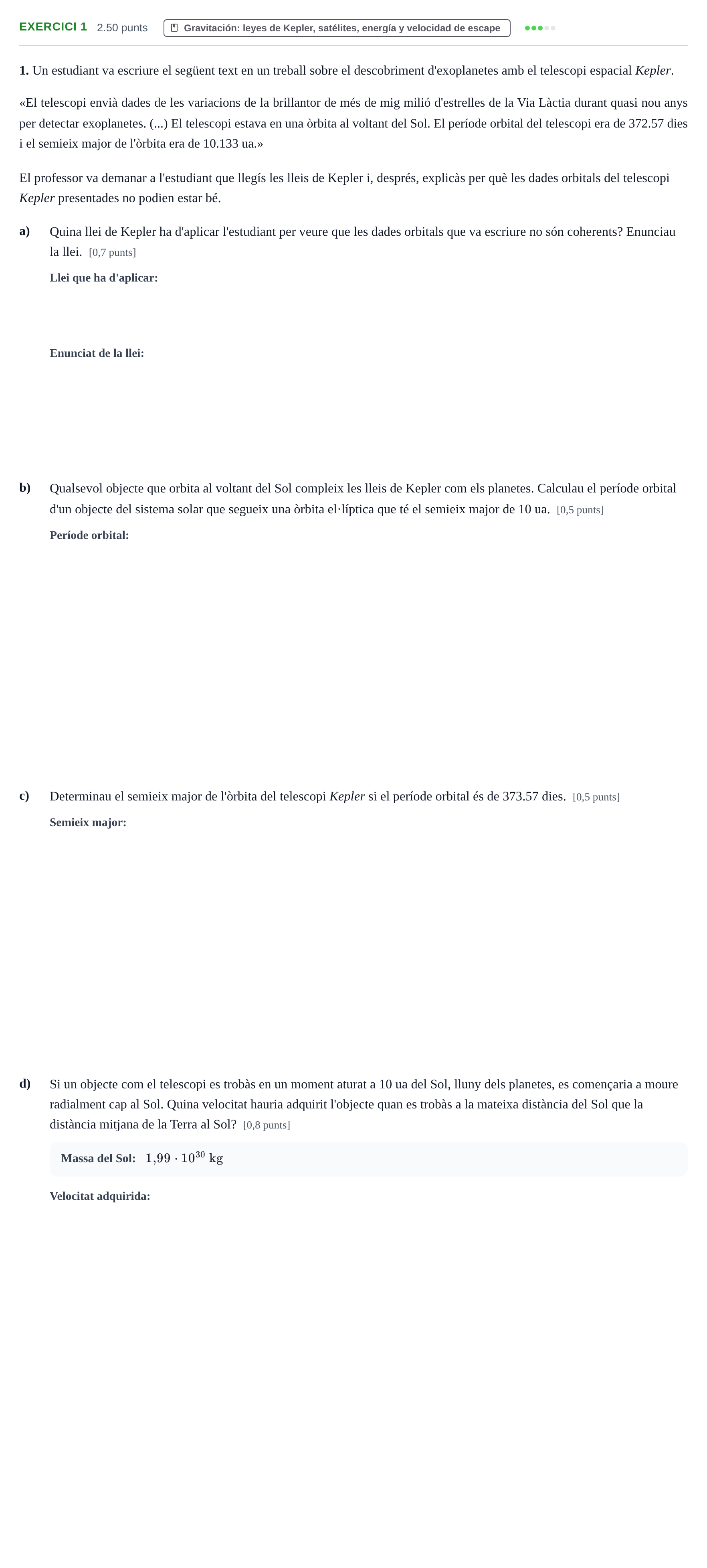 Enunciado: Problema 1 · Física PAU Baleares Extraordinaria 2025