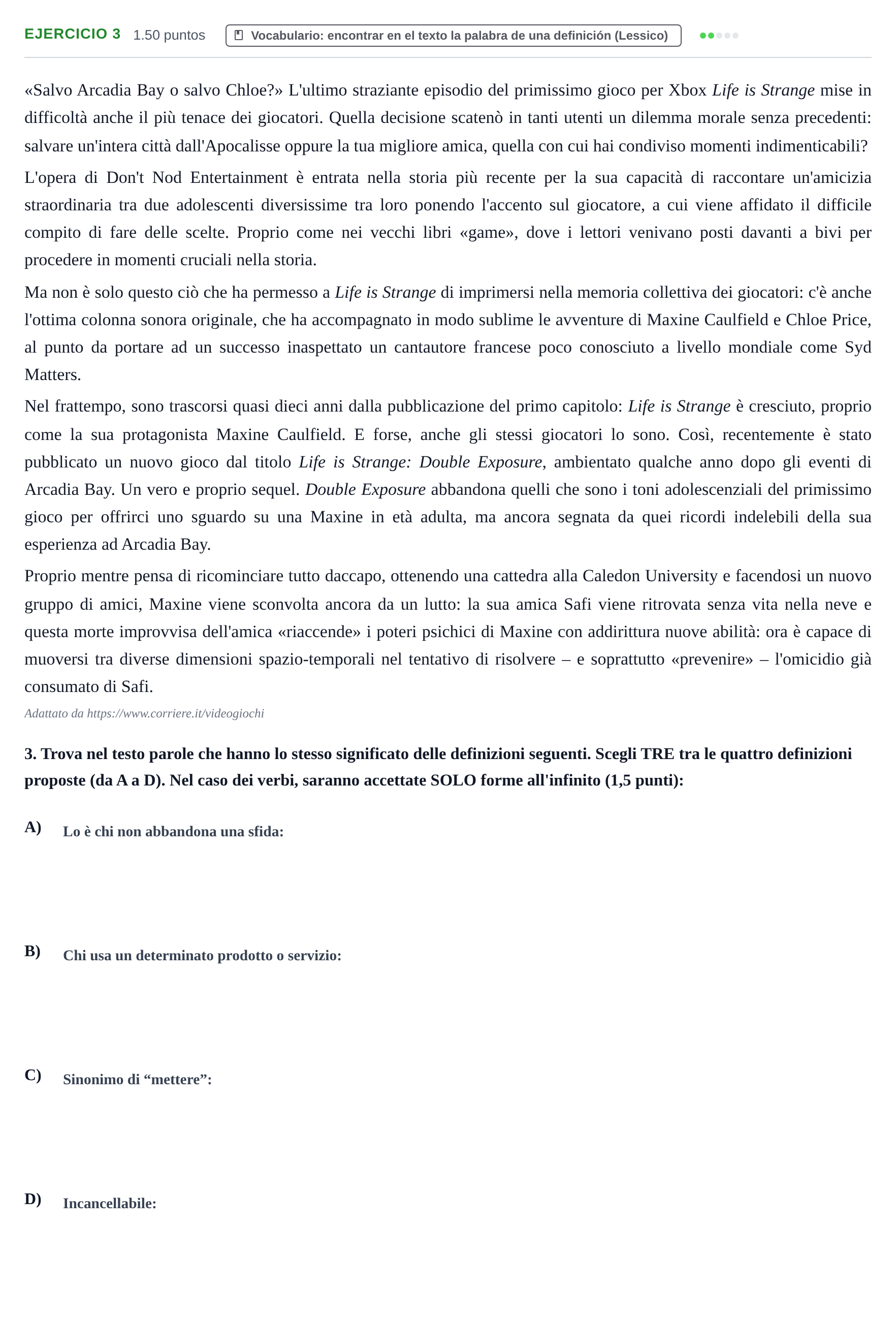 Enunciado: Problema 3 · Italiano PAU Baleares Ordinaria 2025