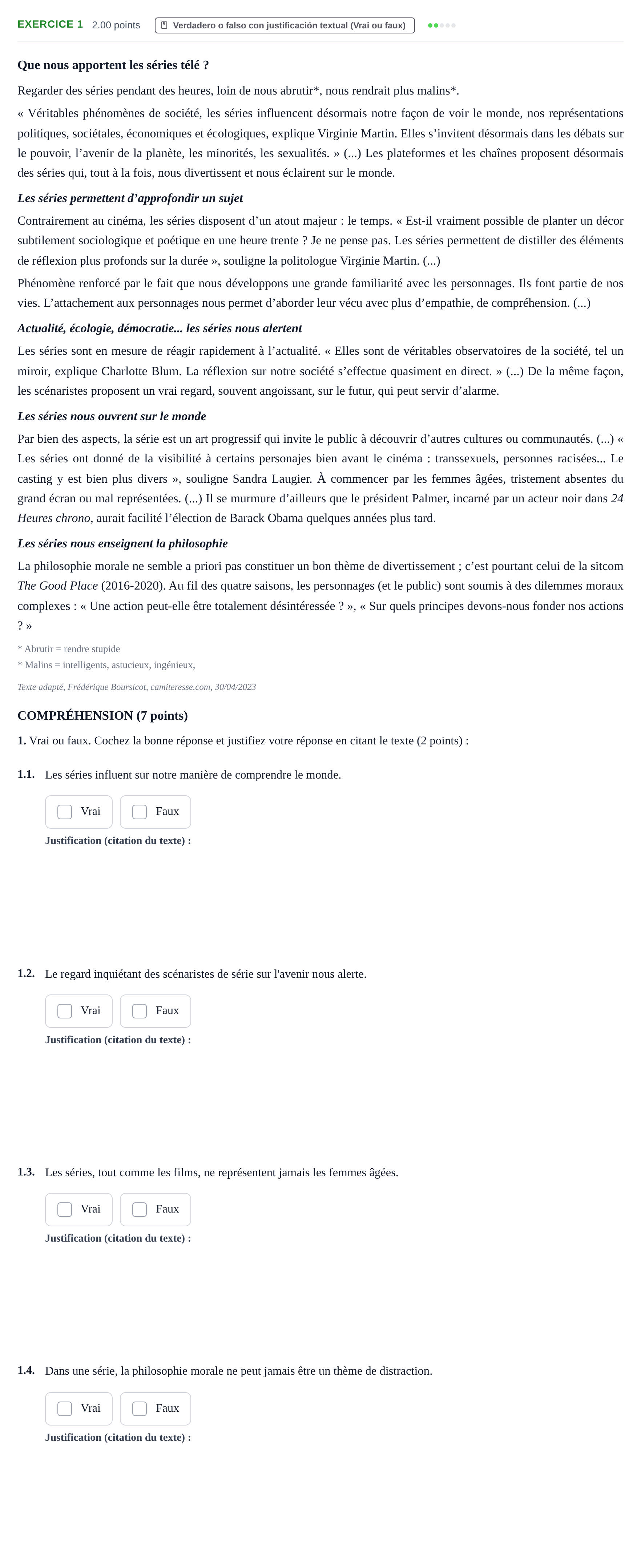 Enunciado: Problema 1 · Francés PAU Baleares Ordinaria 2025