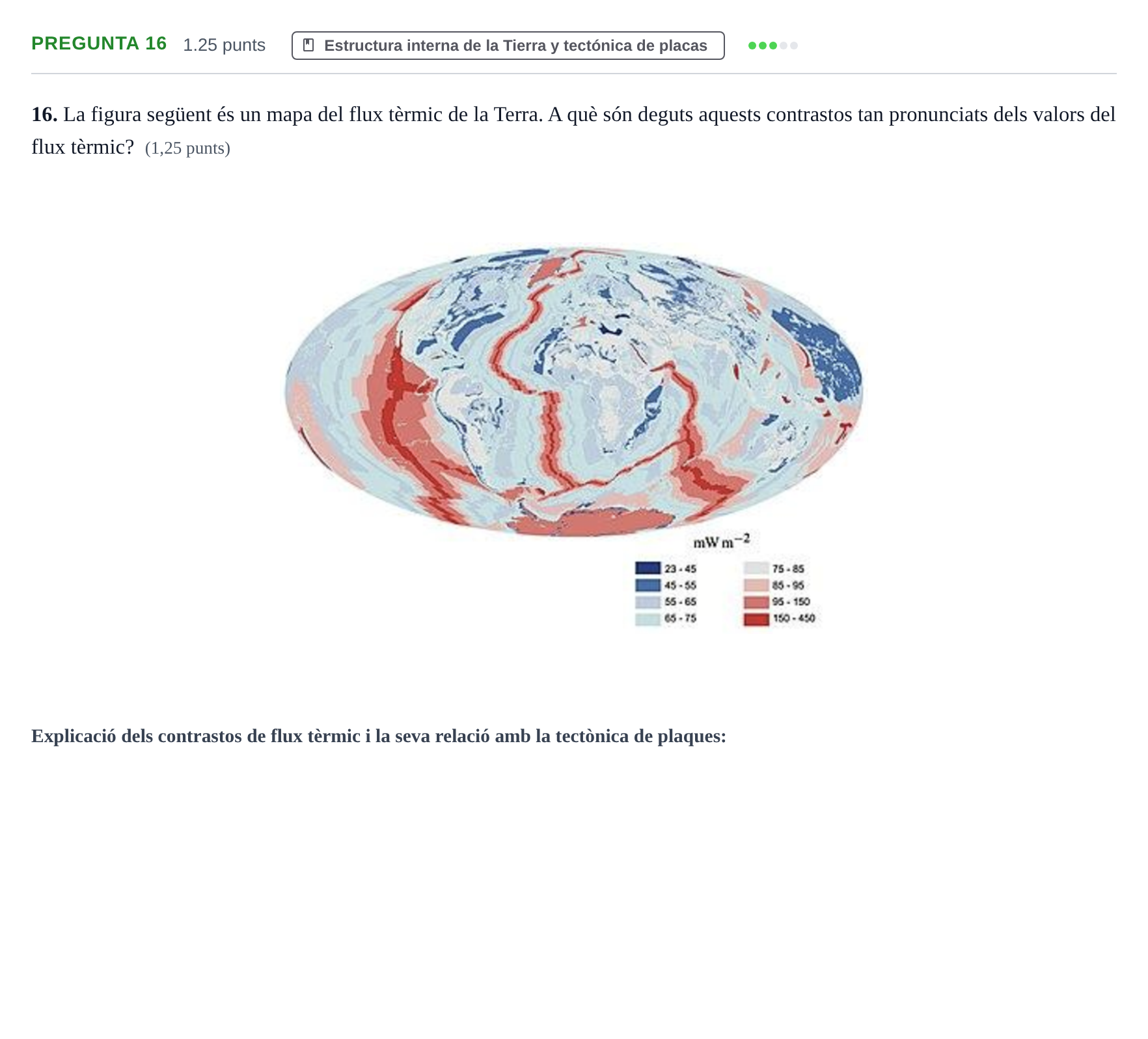 Enunciado: Pregunta 16 · Geología y Ciencias Ambientales PAU Baleares Ordinaria 2025