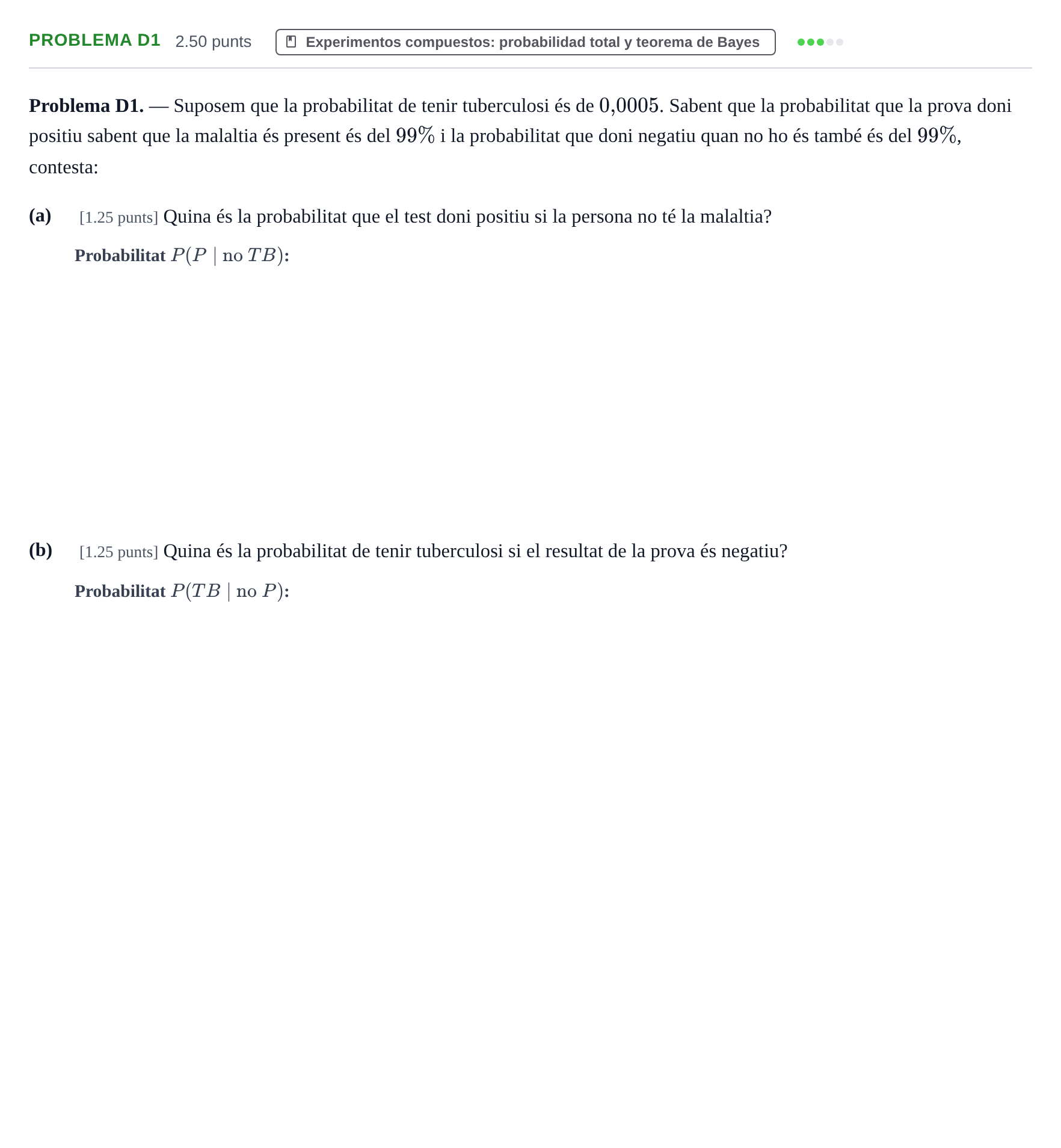 Enunciado: Problema D1 · Matemáticas II PAU Baleares Ordinaria 2025