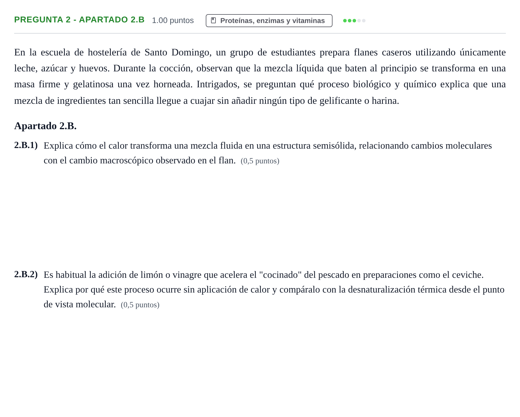 Enunciado: Pregunta 2 - Apartado 2.B · Biología PAU La Rioja Extraordinaria 2026