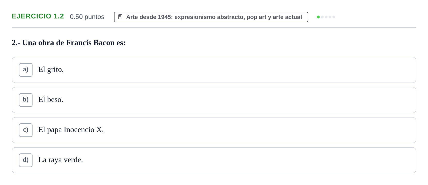 Enunciado: Ejercicio 1.2 · Fundamentos Artísticos PAU La Rioja Extraordinaria 2026