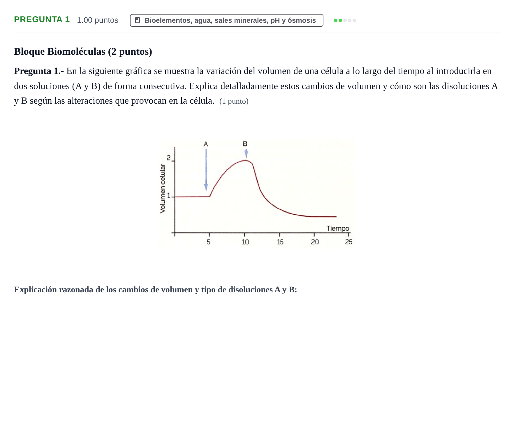 Enunciado: Pregunta 1 · Biología PAU La Rioja Ordinaria 2026
