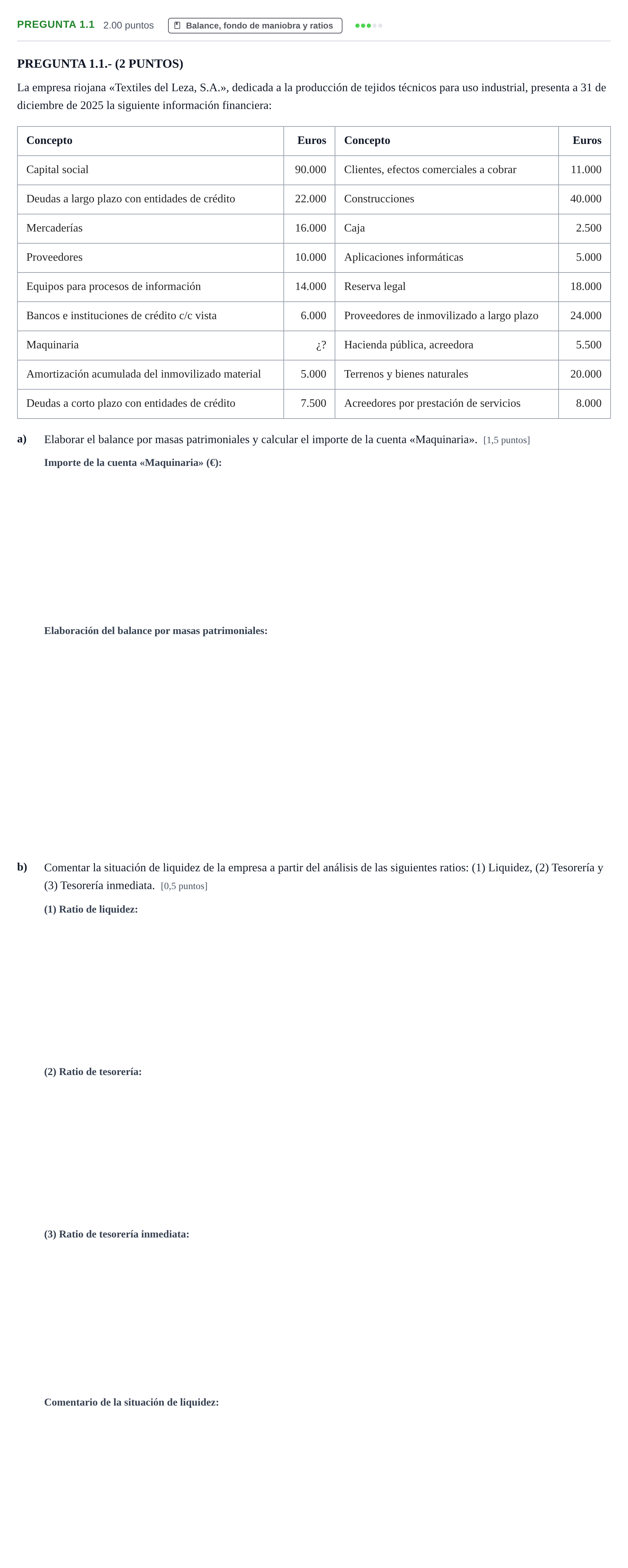 Enunciado: Pregunta 1.1 · Empresa y Diseño de Modelos de Negocio PAU La Rioja Ordinaria 2026