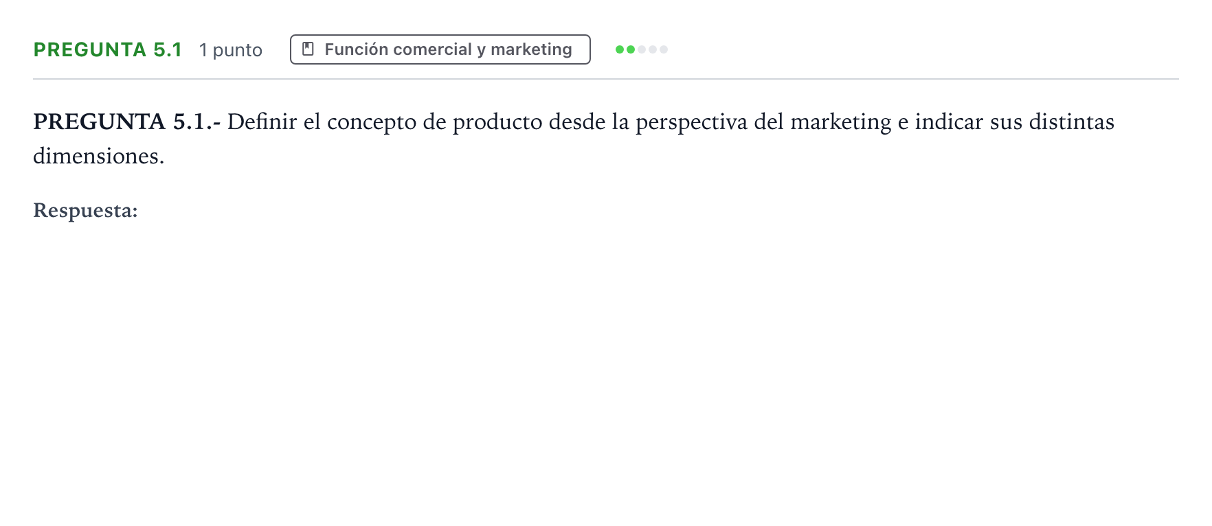 Enunciado: Pregunta 5.1 · Empresa y Diseño de Modelos de Negocio PAU La Rioja Ordinaria 2026