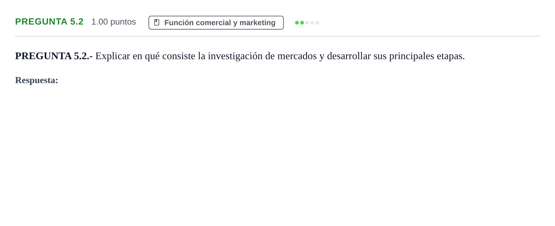 Enunciado: Pregunta 5.2 · Empresa y Diseño de Modelos de Negocio PAU La Rioja Ordinaria 2026