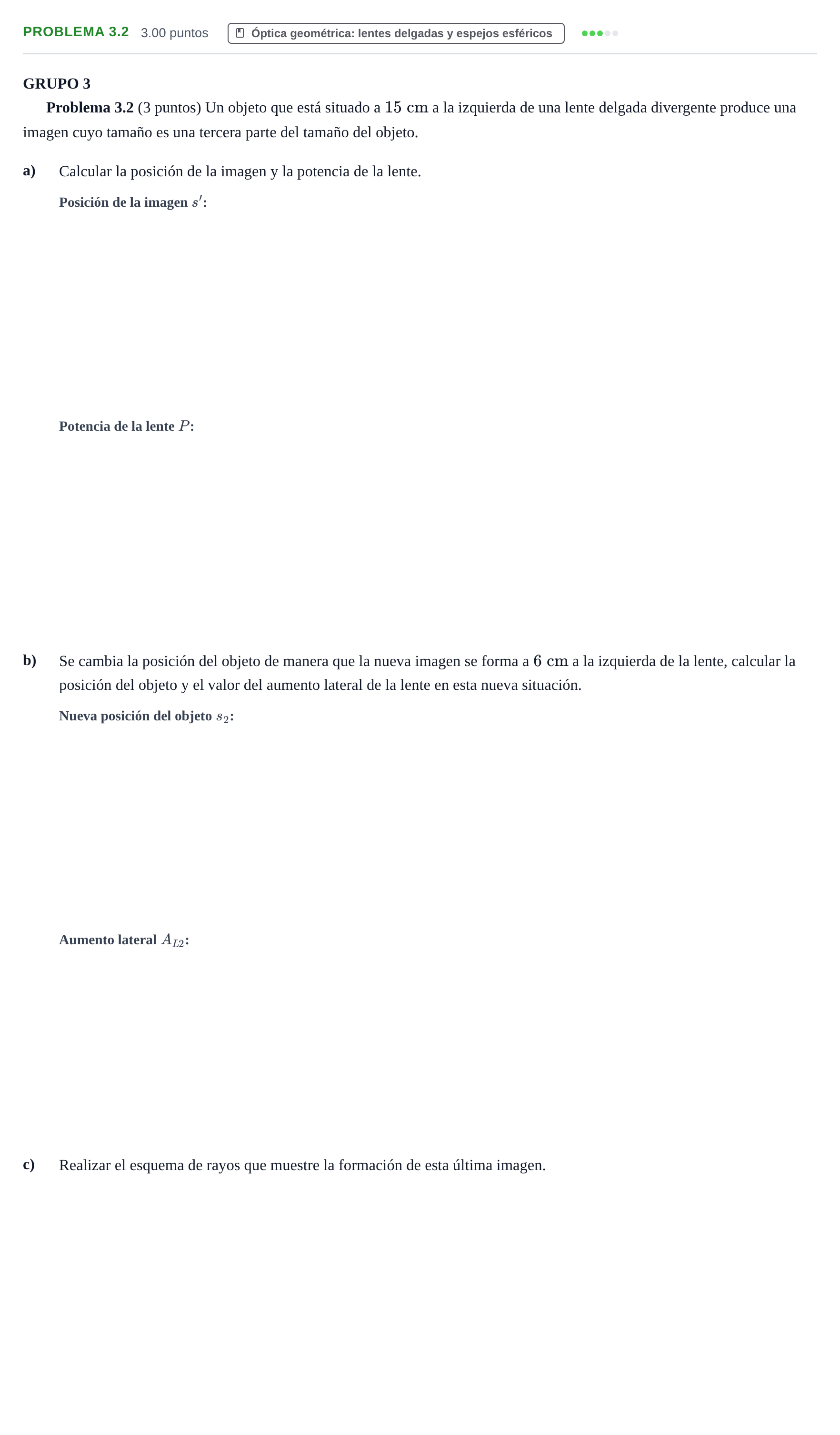 Enunciado: Problema 3.2 · Física PAU La Rioja Ordinaria 2026