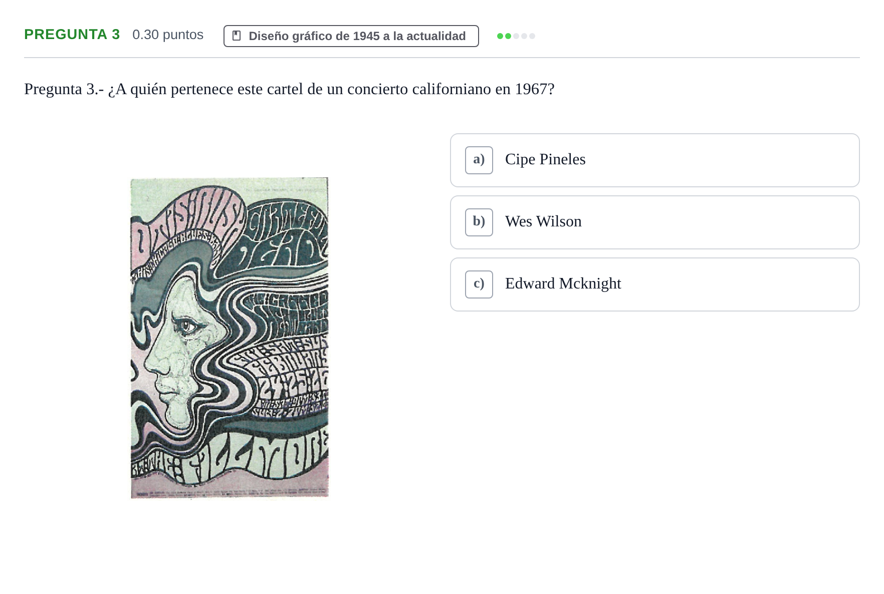 Enunciado: Pregunta 3 · Diseño PAU La Rioja Ordinaria 2026