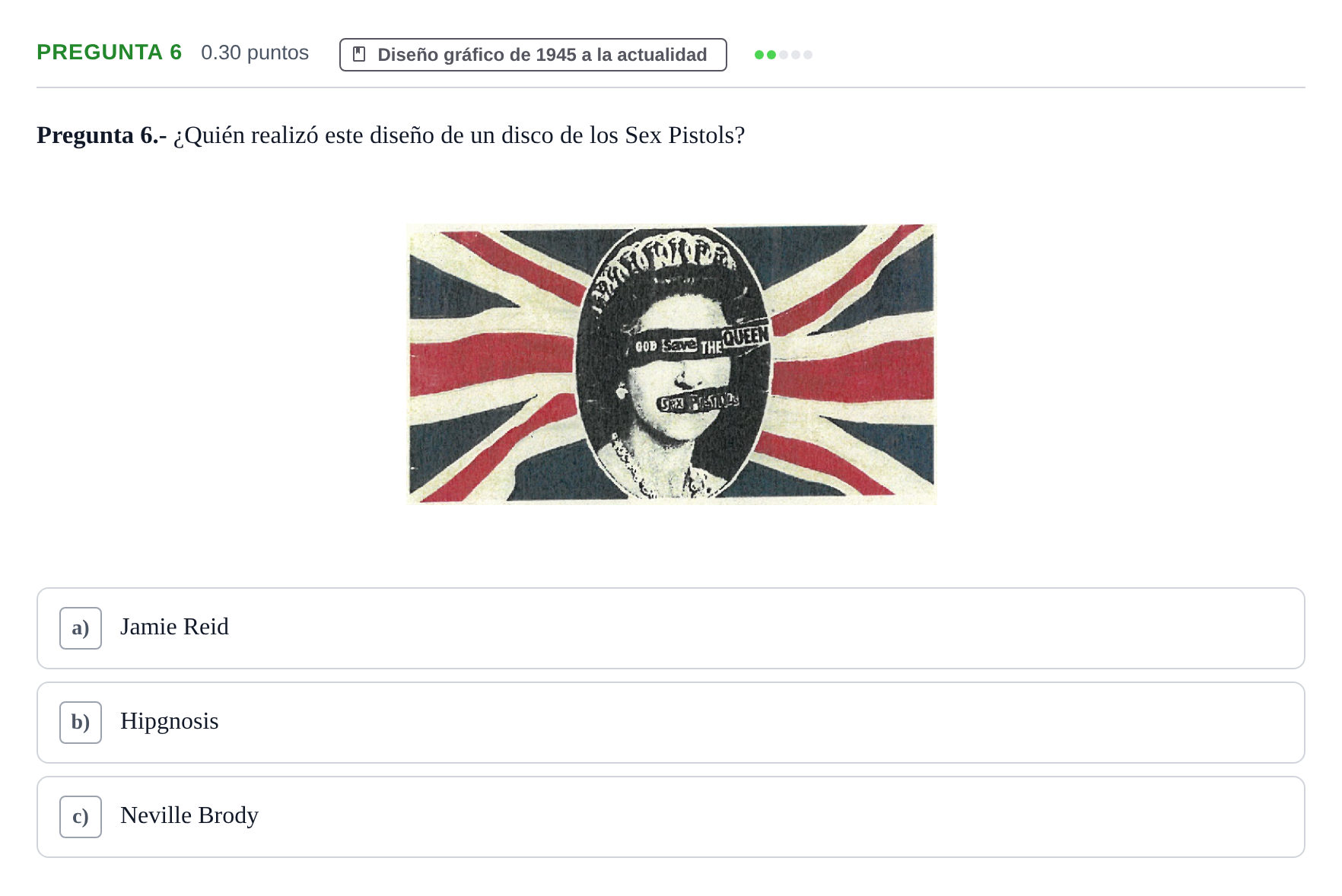 Enunciado: Pregunta 6 · Diseño PAU La Rioja Ordinaria 2026