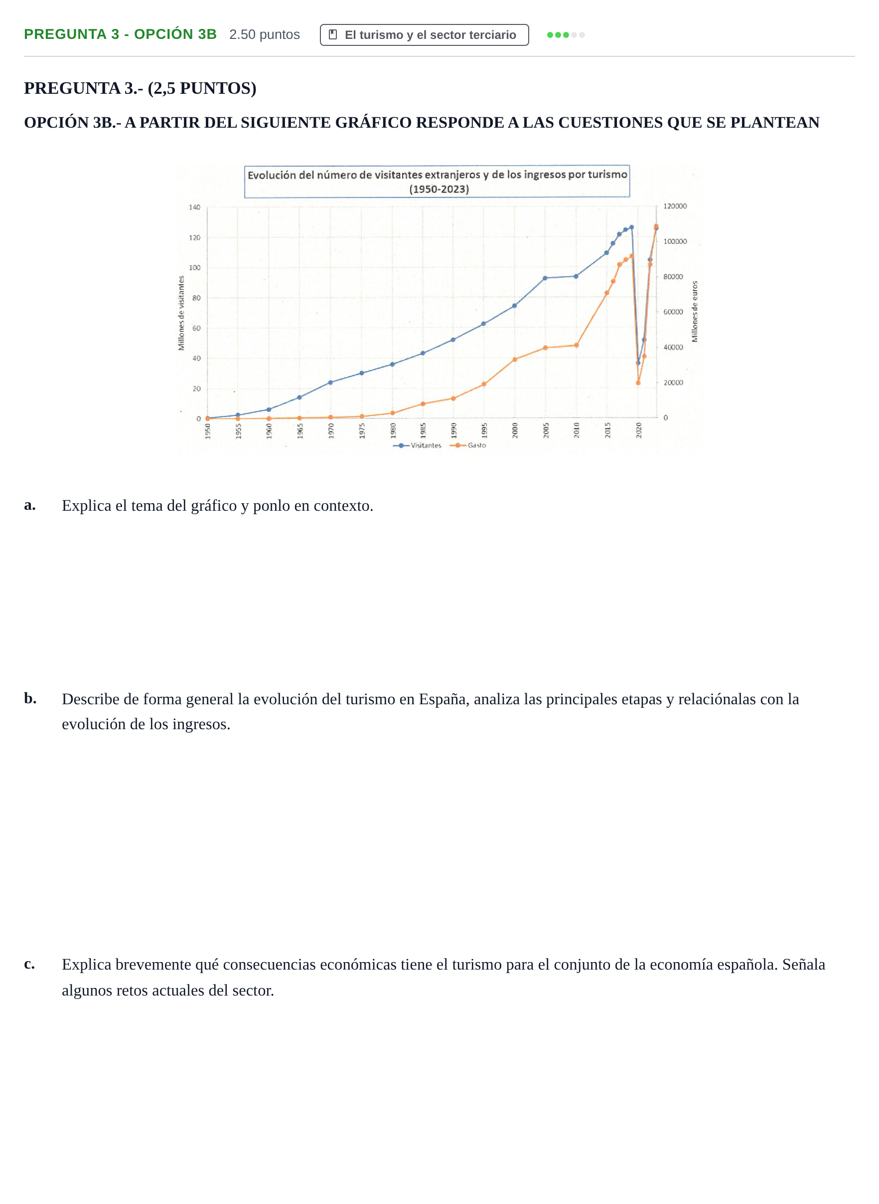 Enunciado: Pregunta 3 - Opción 3B · Geografía PAU La Rioja Ordinaria 2026