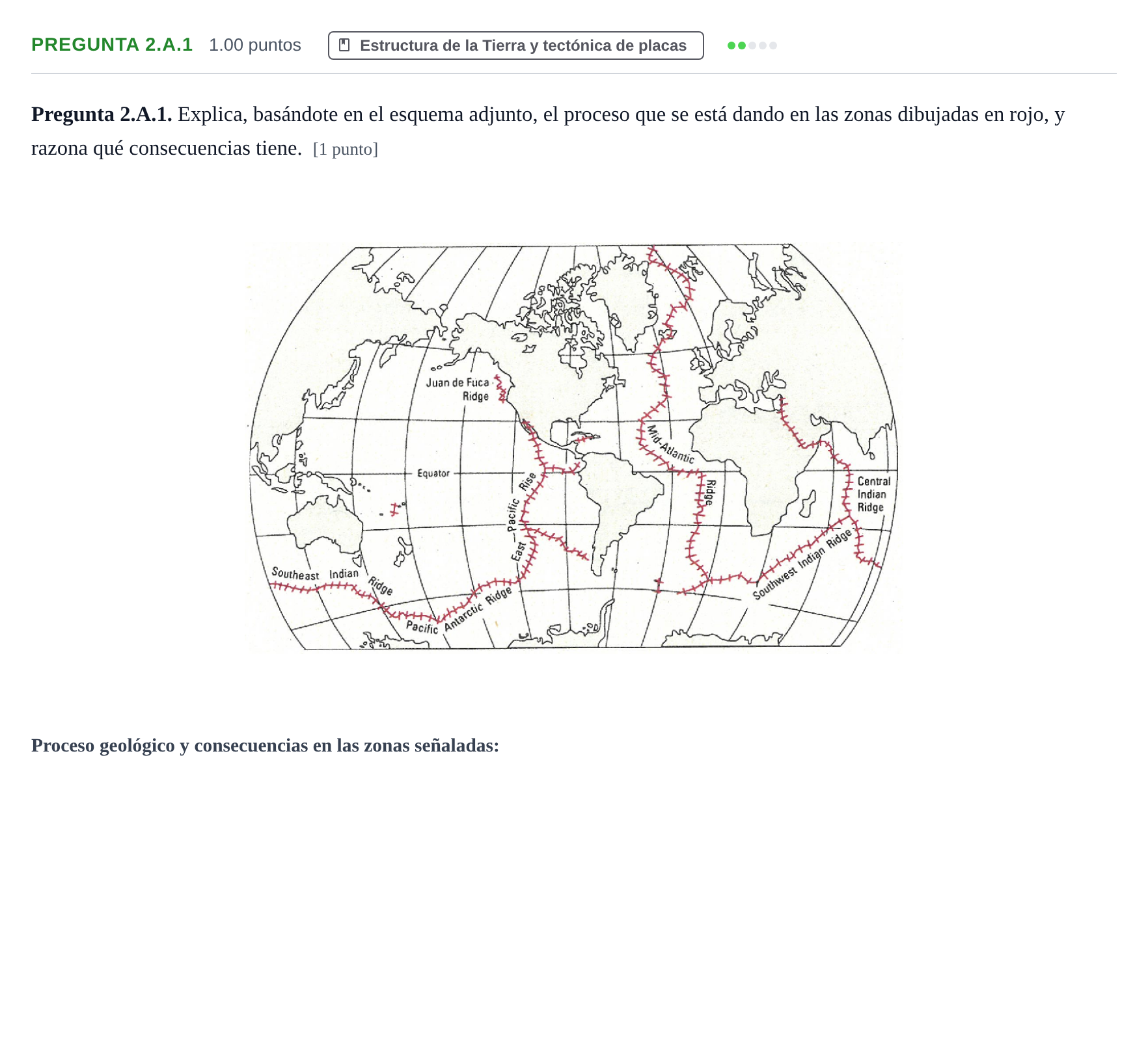 Enunciado: Pregunta 2.A.1 · Geología y Ciencias Ambientales PAU La Rioja Ordinaria 2026