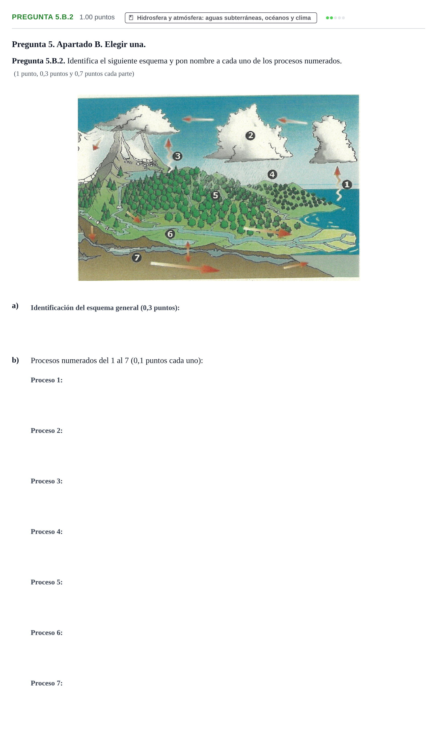 Enunciado: Pregunta 5.B.2 · Geología y Ciencias Ambientales PAU La Rioja Ordinaria 2026