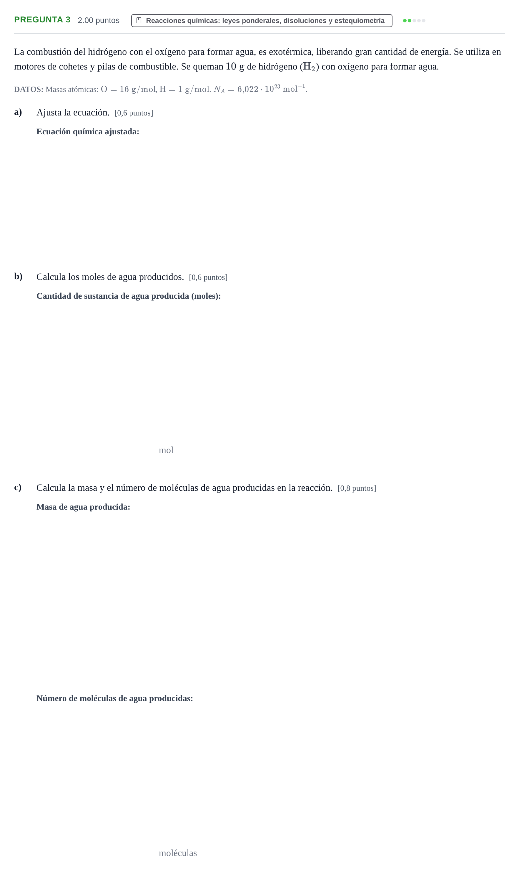 Enunciado: Pregunta 3 · Ciencias Generales PAU La Rioja Extraordinaria 2026