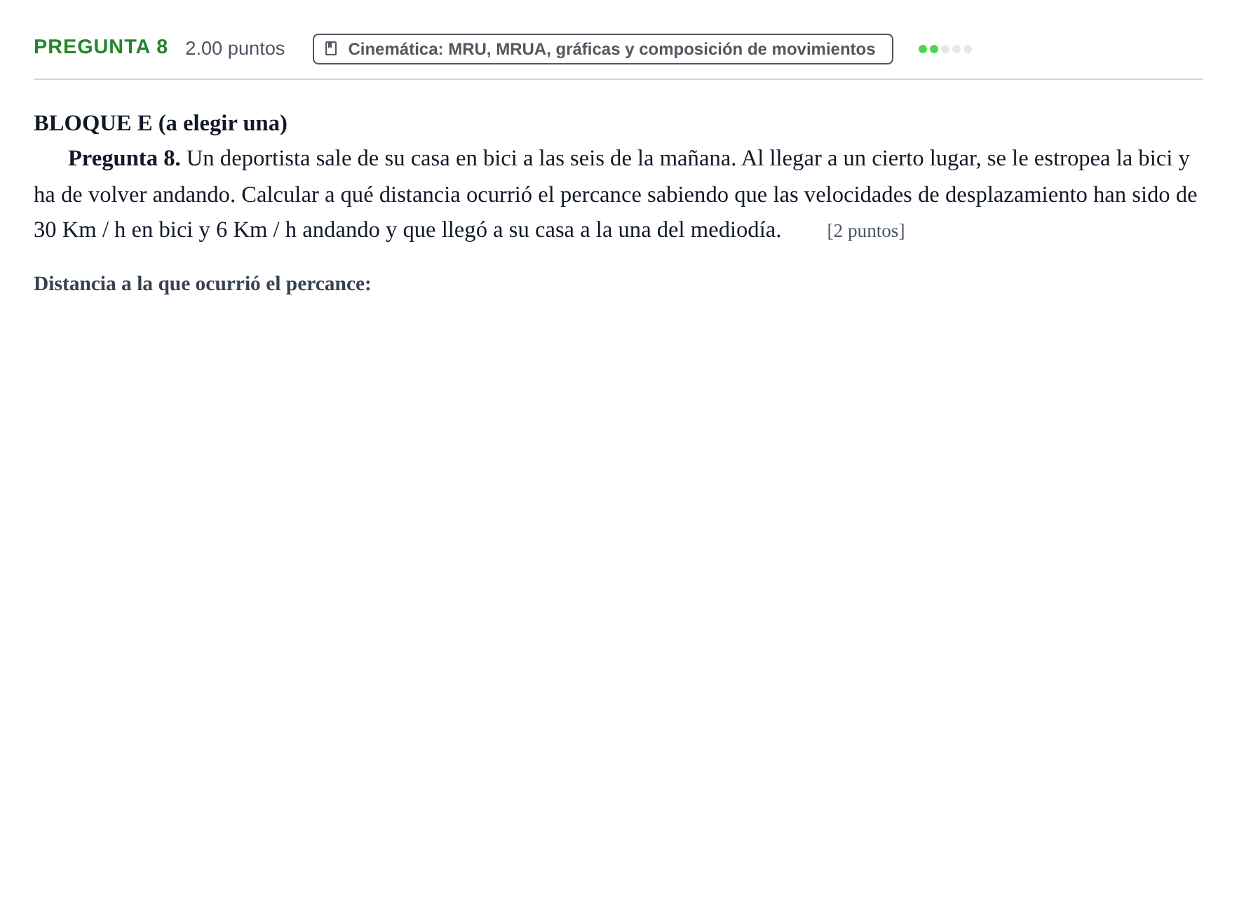 Enunciado: Pregunta 8 · Ciencias Generales PAU La Rioja Ordinaria 2026