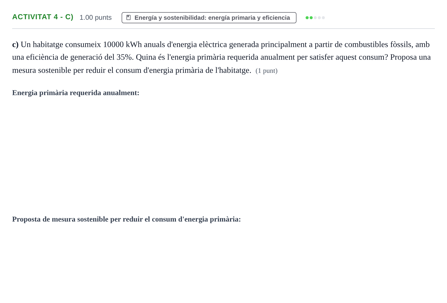 Enunciado: Ejercicio Activitat 4 - c) · Tecnología e Ingeniería II PAU Baleares Ordinaria 2025