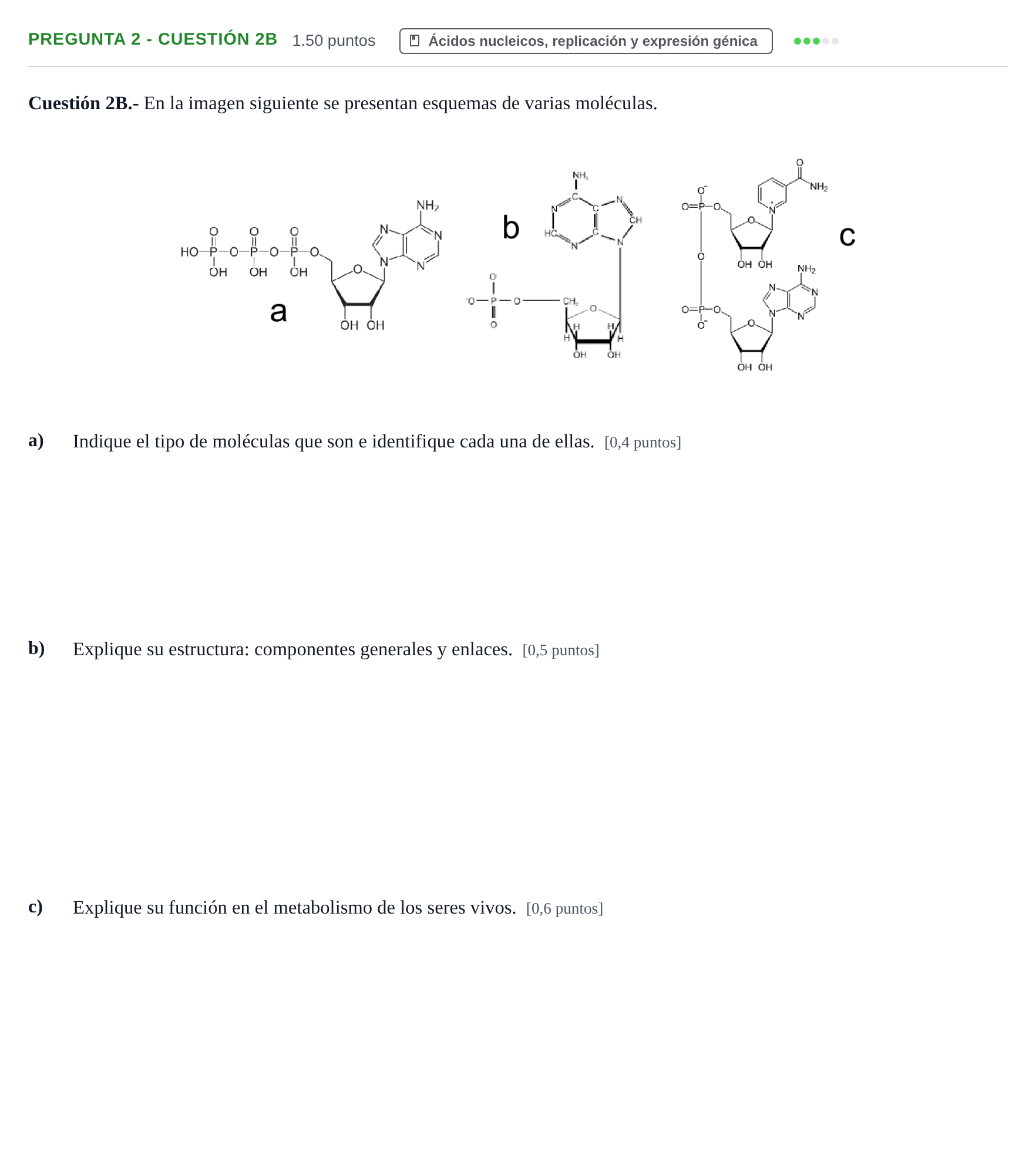Enunciado: Pregunta 2 - Cuestión 2B · Biología PAU La Rioja Ordinaria 2025