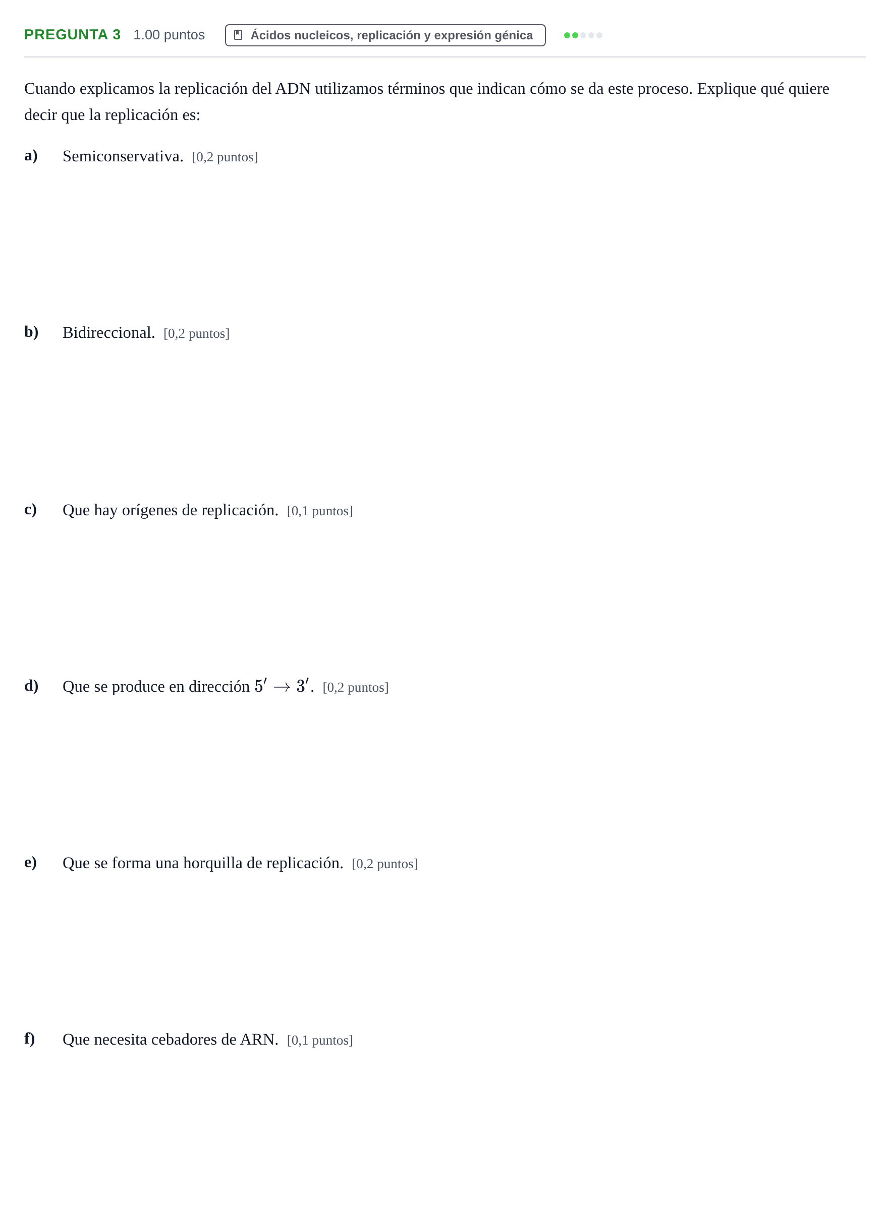 Enunciado: Pregunta 3 · Biología PAU La Rioja Ordinaria 2025