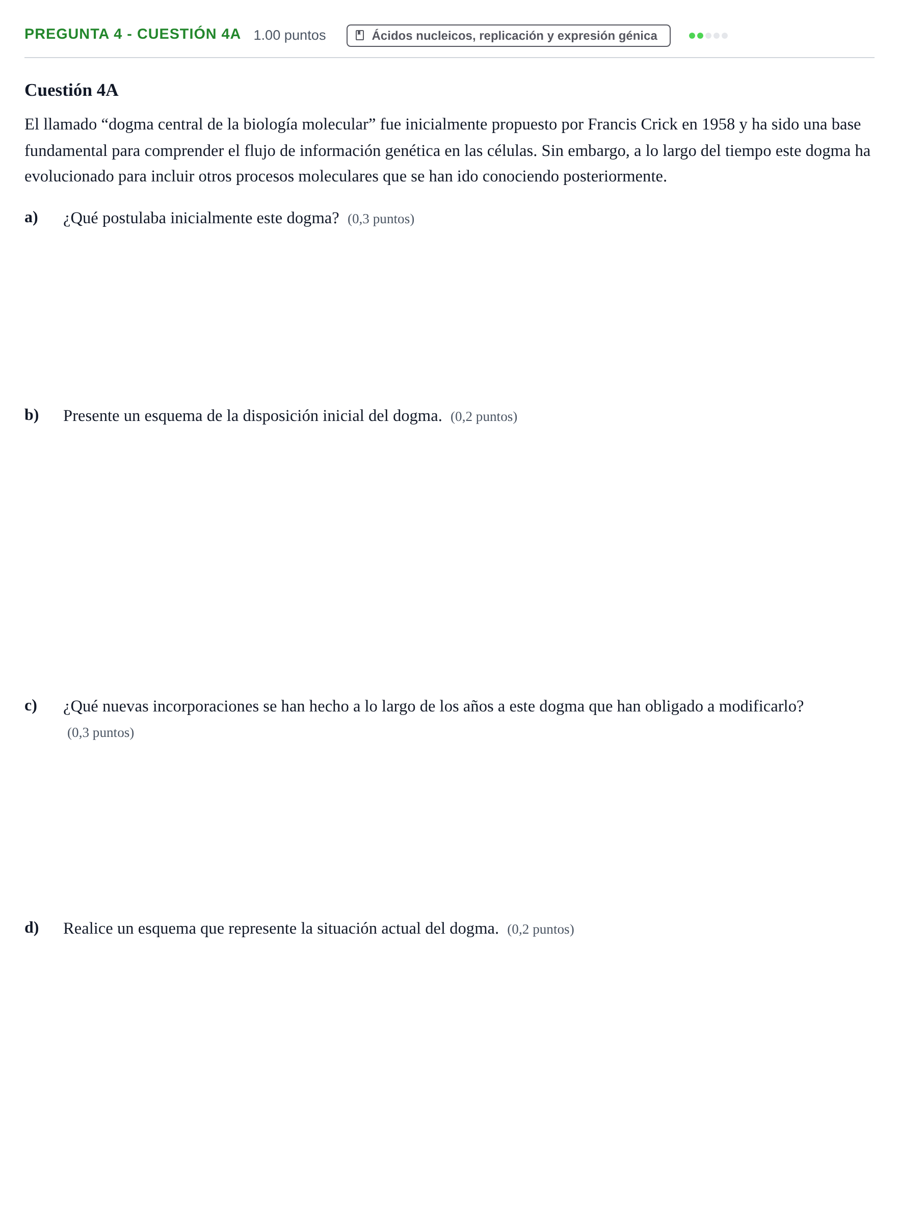 Enunciado: Pregunta 4 - Cuestión 4A · Biología PAU La Rioja Ordinaria 2025