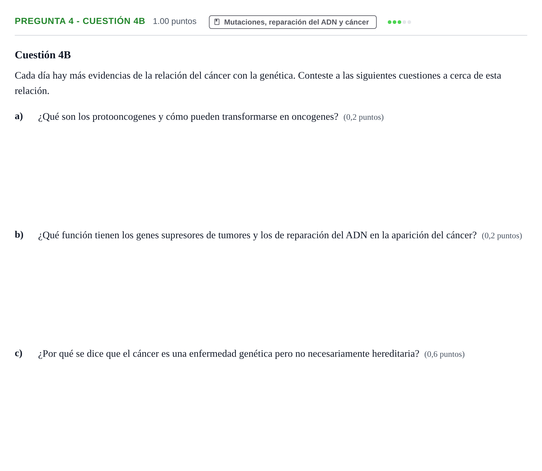 Enunciado: Pregunta 4 - Cuestión 4B · Biología PAU La Rioja Ordinaria 2025
