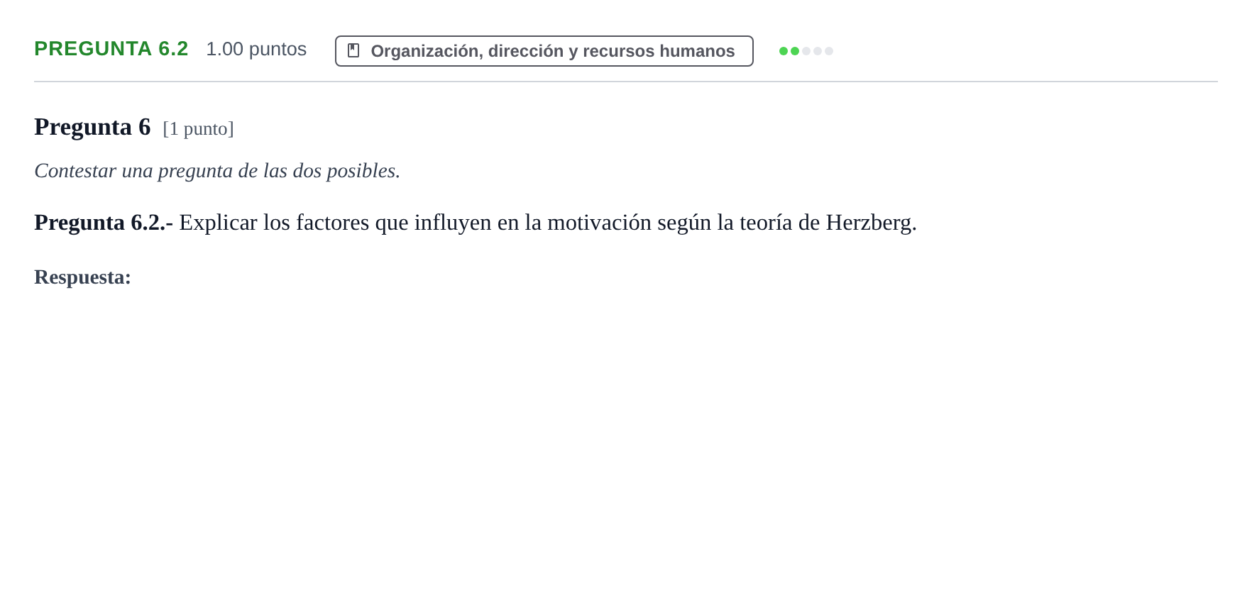 Enunciado: Pregunta 6.2 · Empresa y Diseño de Modelos de Negocio PAU La Rioja Ordinaria 2025