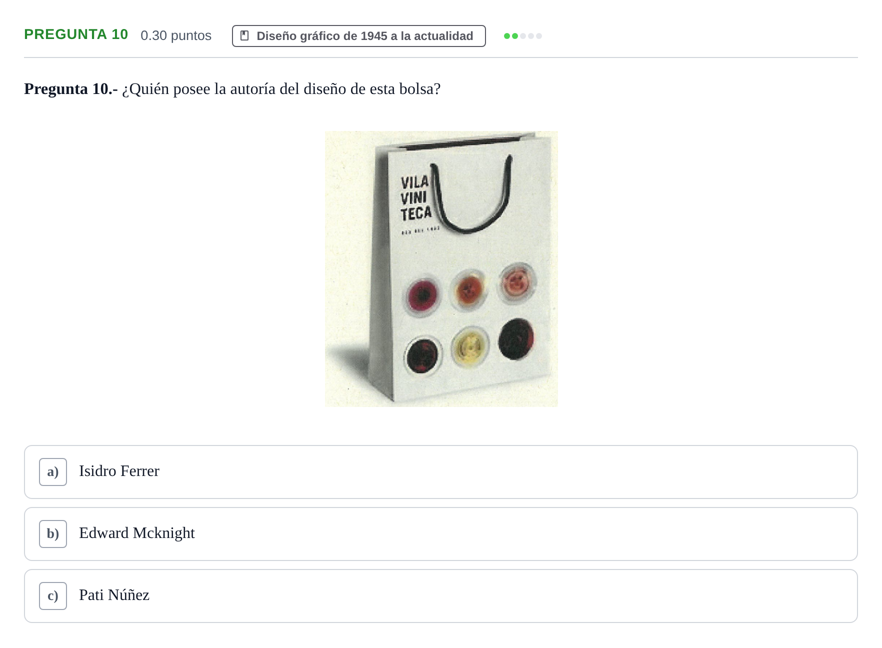 Enunciado: Pregunta 10 · Diseño PAU La Rioja Extraordinaria 2025