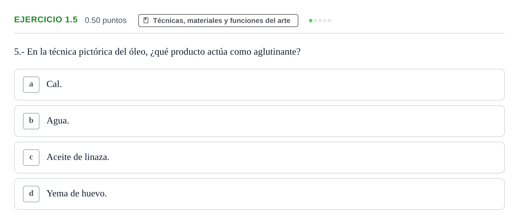 Enunciado: Ejercicio 1.5 · Fundamentos Artísticos PAU La Rioja Ordinaria 2025