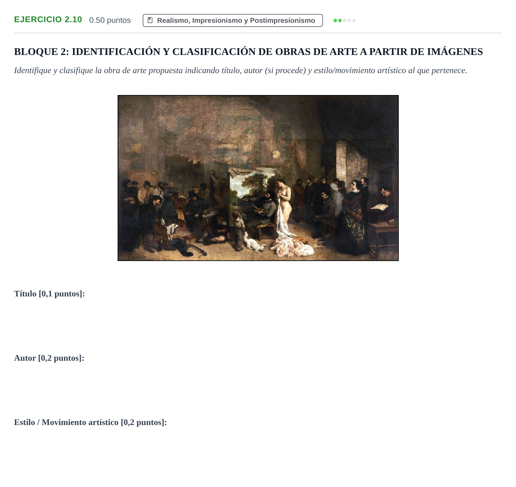 Enunciado: Ejercicio 2.10 · Fundamentos Artísticos PAU La Rioja Ordinaria 2025