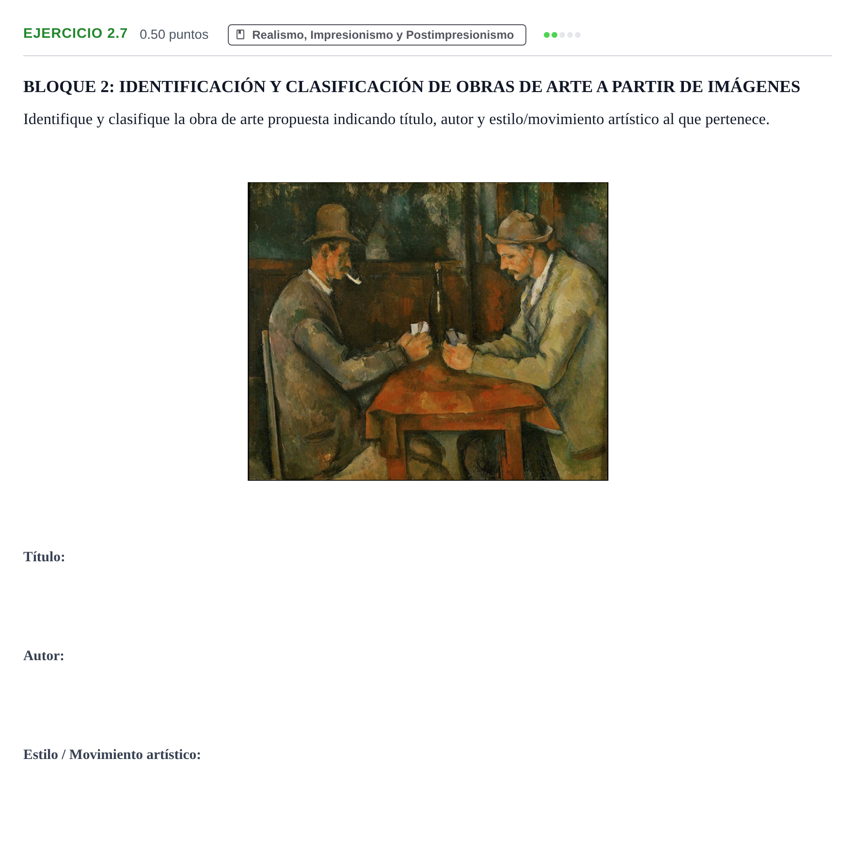 Enunciado: Ejercicio 2.7 · Fundamentos Artísticos PAU La Rioja Ordinaria 2025