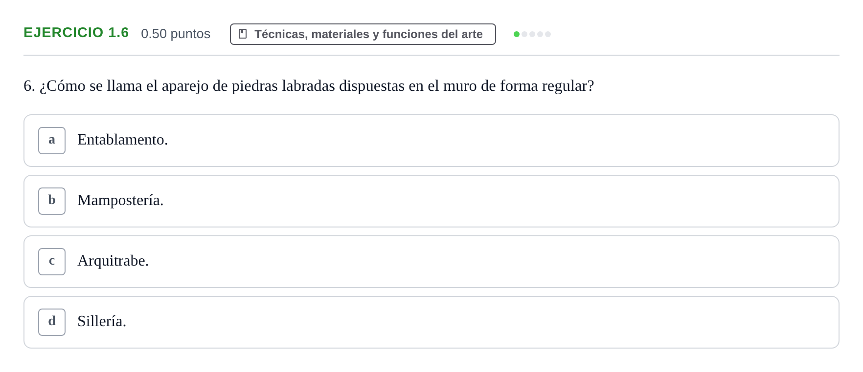 Enunciado: Ejercicio 1.6 · Fundamentos Artísticos PAU La Rioja Extraordinaria 2025