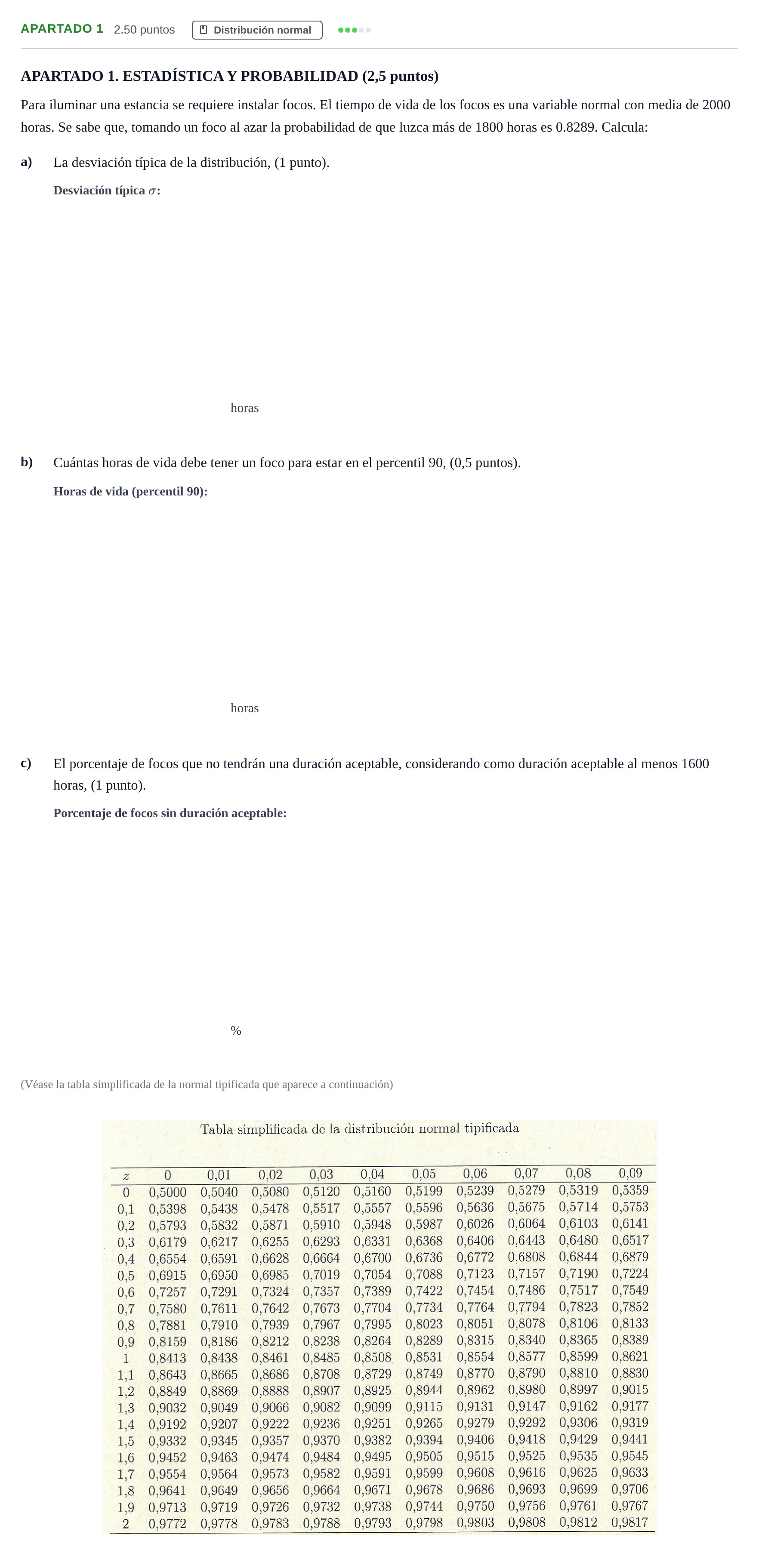 Enunciado: Apartado 1 · Matemáticas II PAU La Rioja Extraordinaria 2025