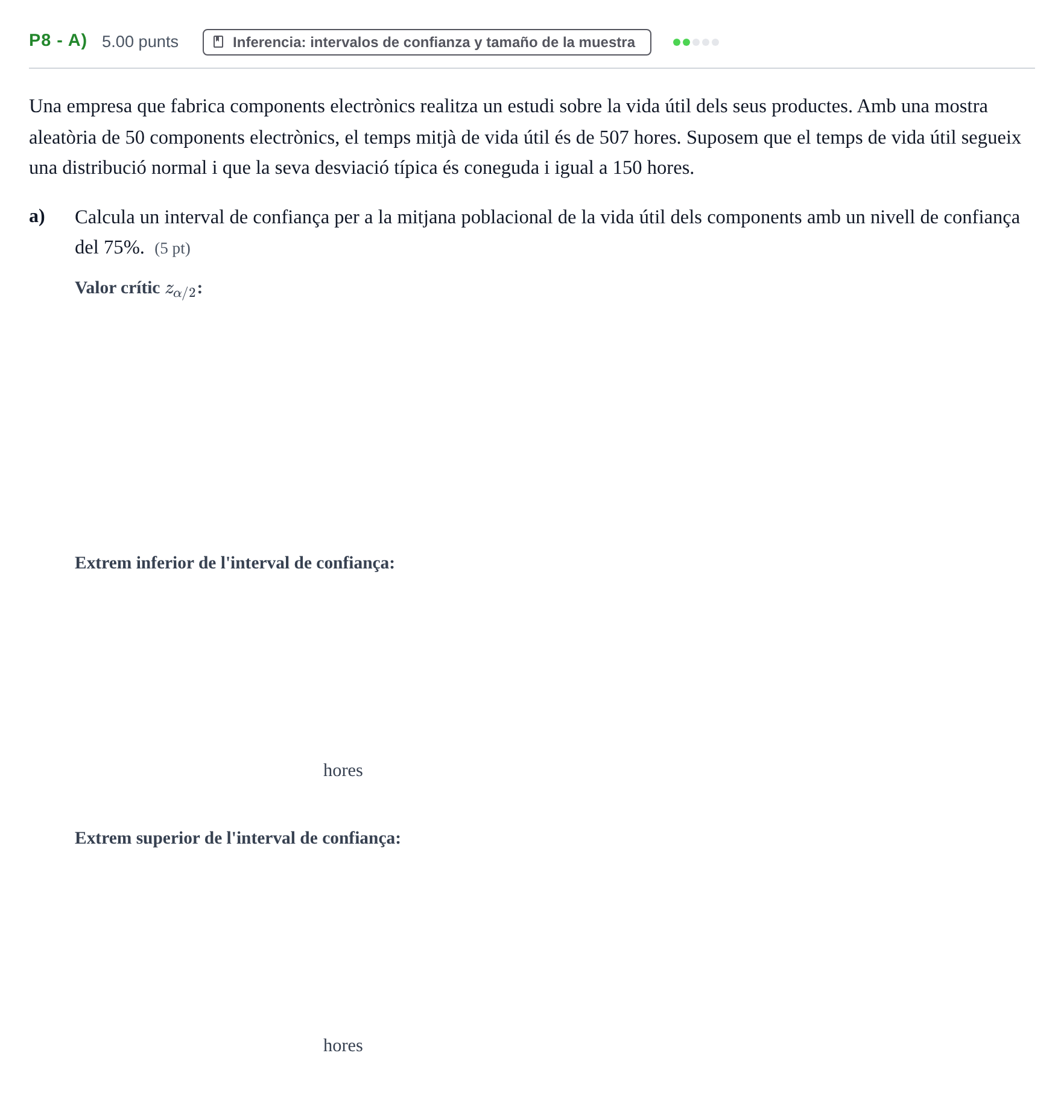 Enunciado: Ejercicio P8 - a) · Matemáticas aplicadas a las Ciencias Sociales II PAU Baleares Extraordinaria 2024