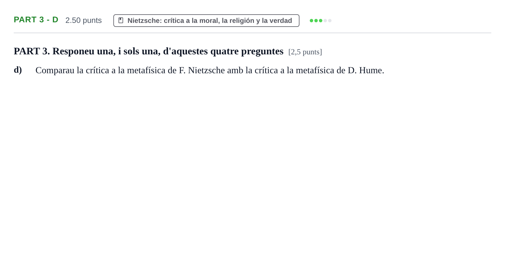Enunciado: Part 3 - d · Historia de la Filosofía PAU Baleares Extraordinaria 2023