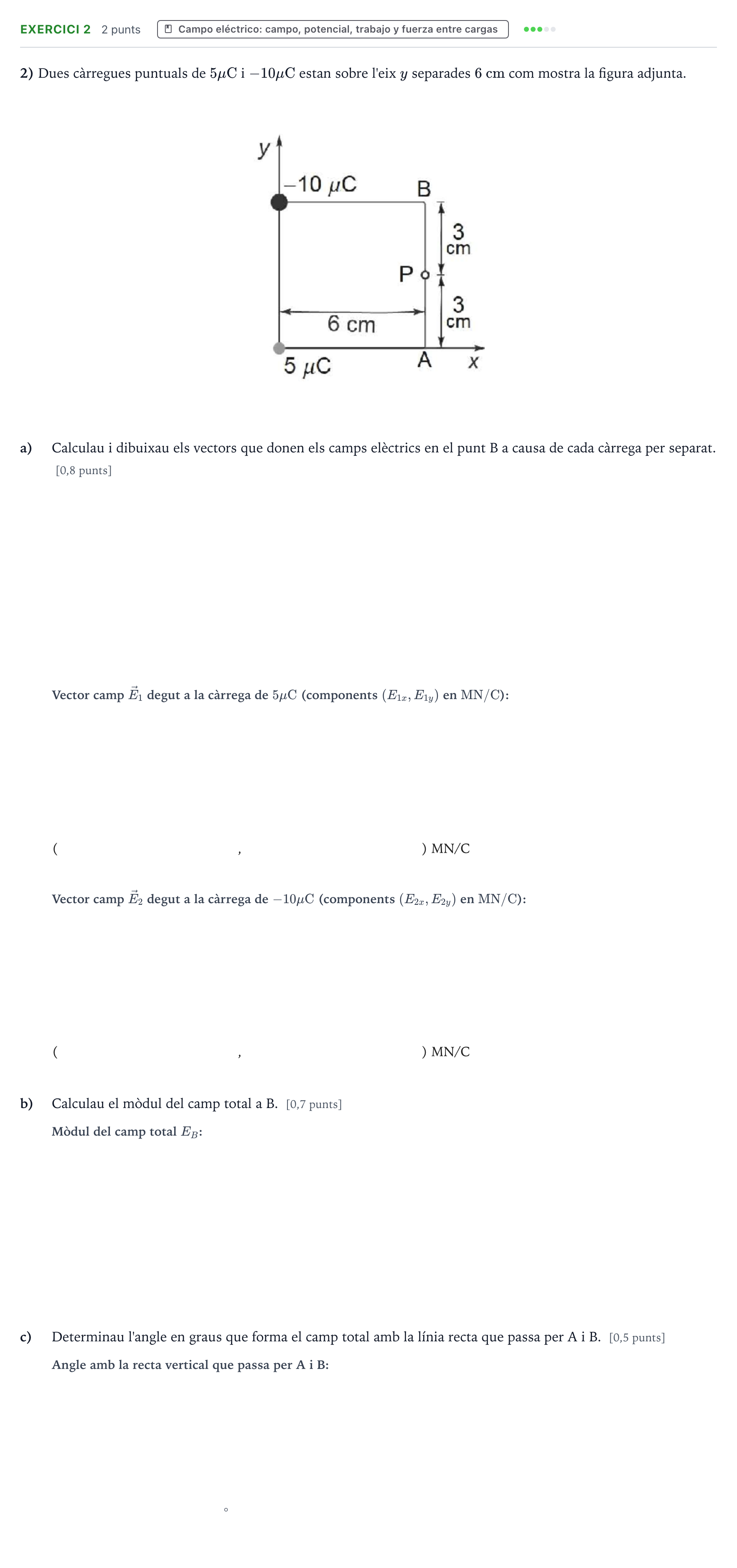 Enunciado: Problema 2 · Física PAU Baleares Extraordinaria 2023