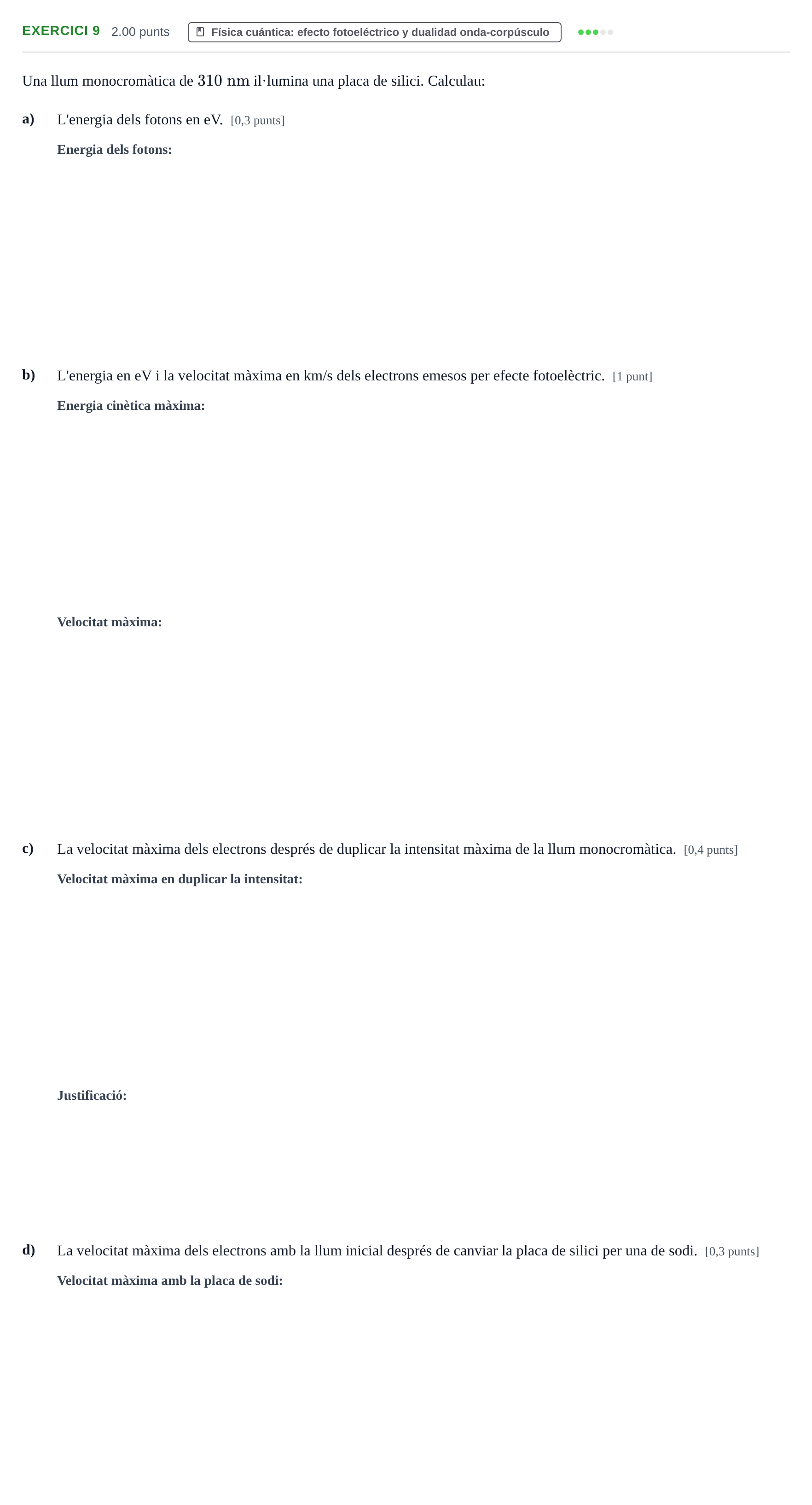 Enunciado: Problema 9 · Física PAU Baleares Extraordinaria 2023
