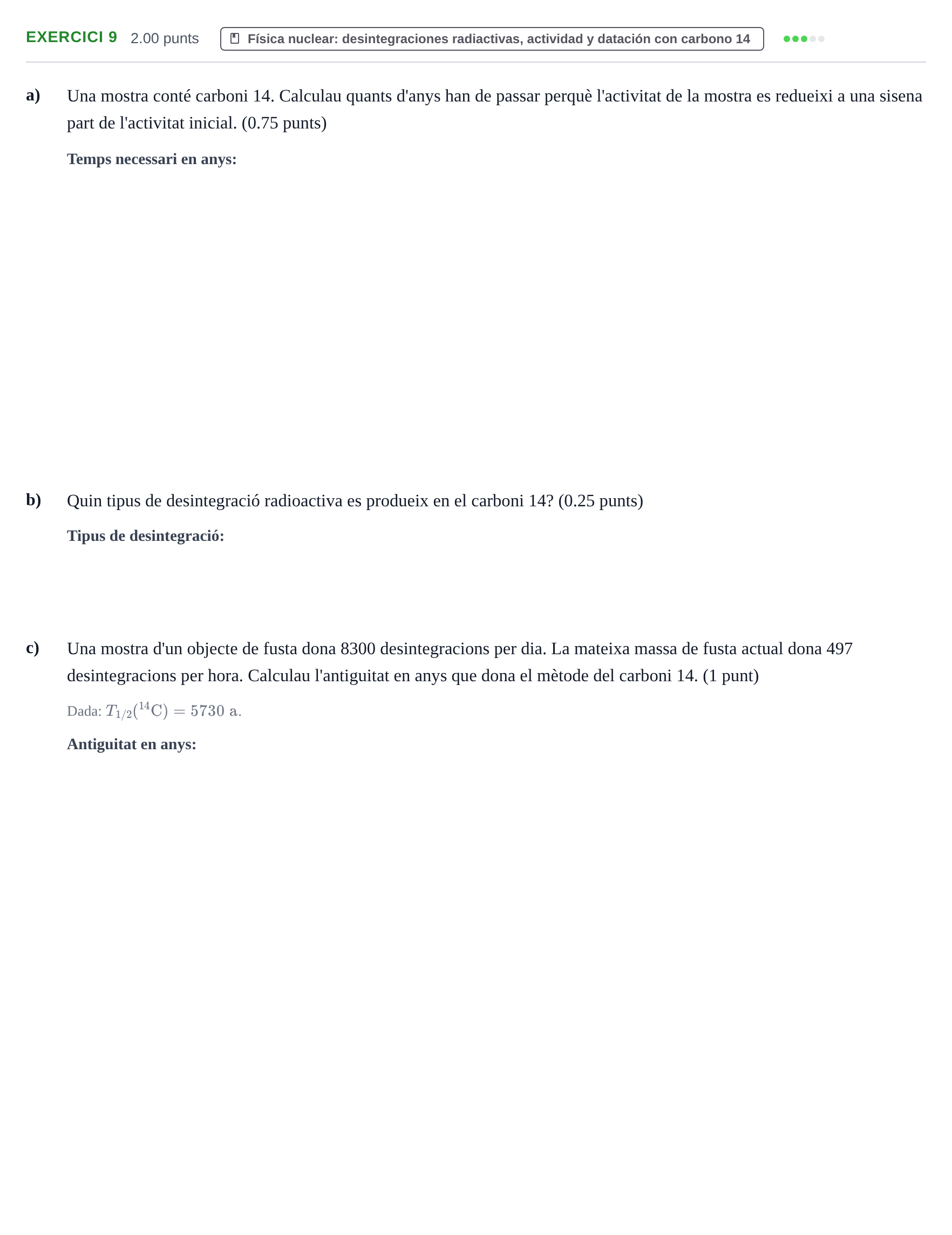 Enunciado: Problema 9 · Física PAU Baleares Ordinaria 2023