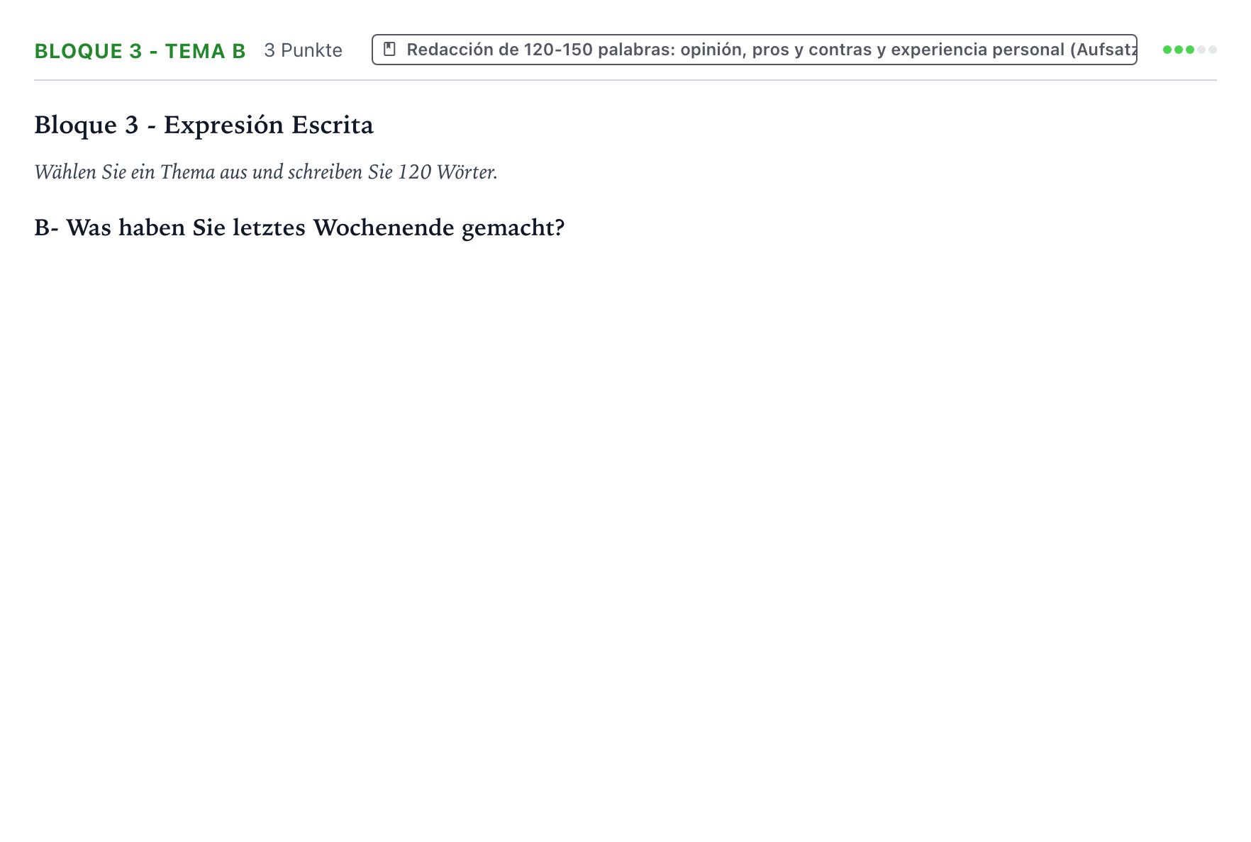 Enunciado: Bloque 3 - Tema B · Alemán PAU La Rioja Ordinaria 2024