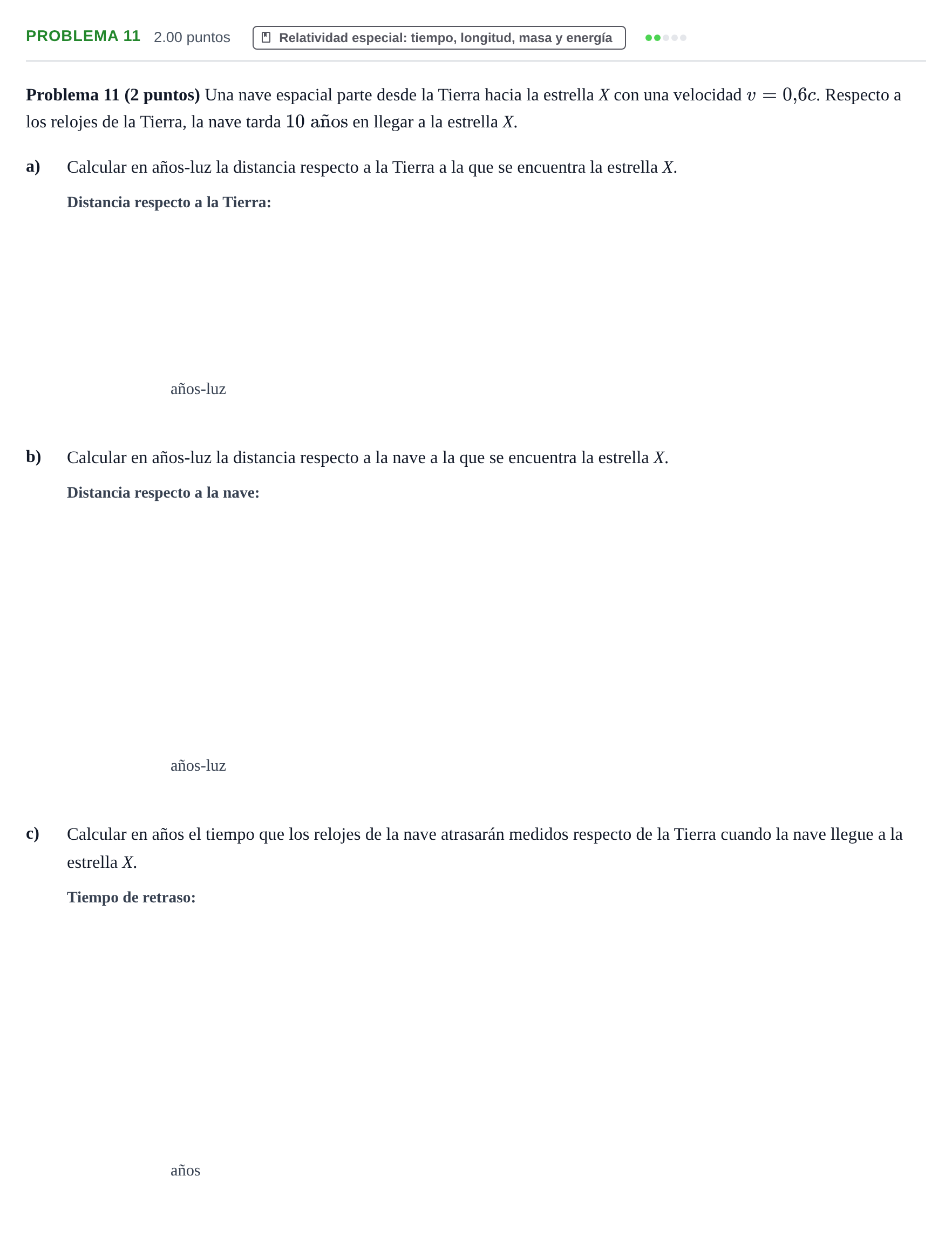 Enunciado: Problema 11 · Física PAU La Rioja Extraordinaria 2024